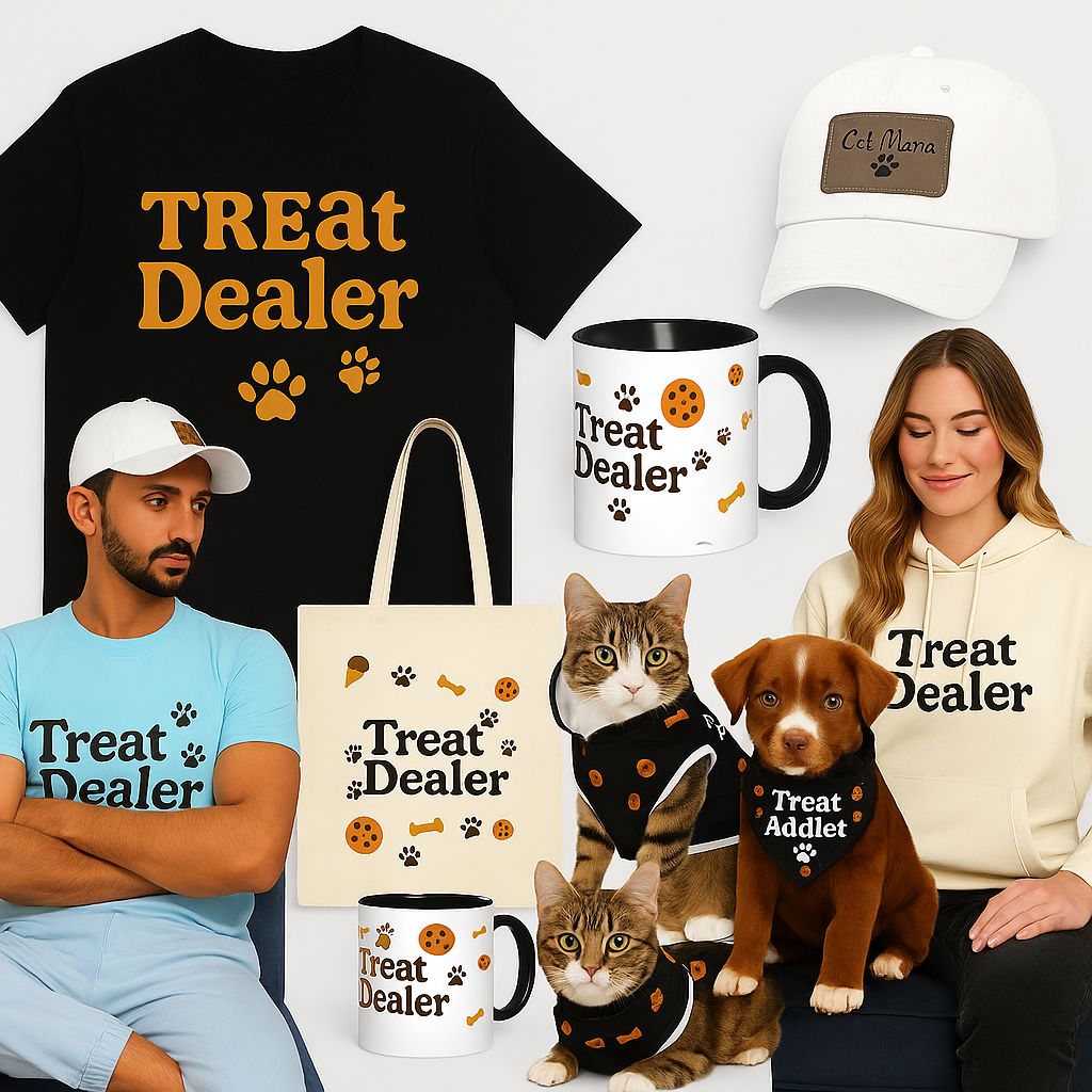 Treat Dealer Collection – Matching Set for Cat & Dog Owners 🐾