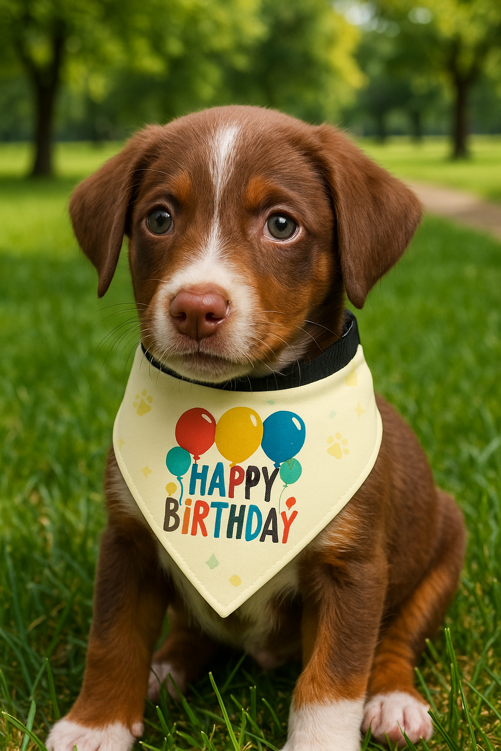 Happy Birthday Dog Bandana