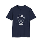 😼 Cat Dad T-Shirt – Feline Pride in Style