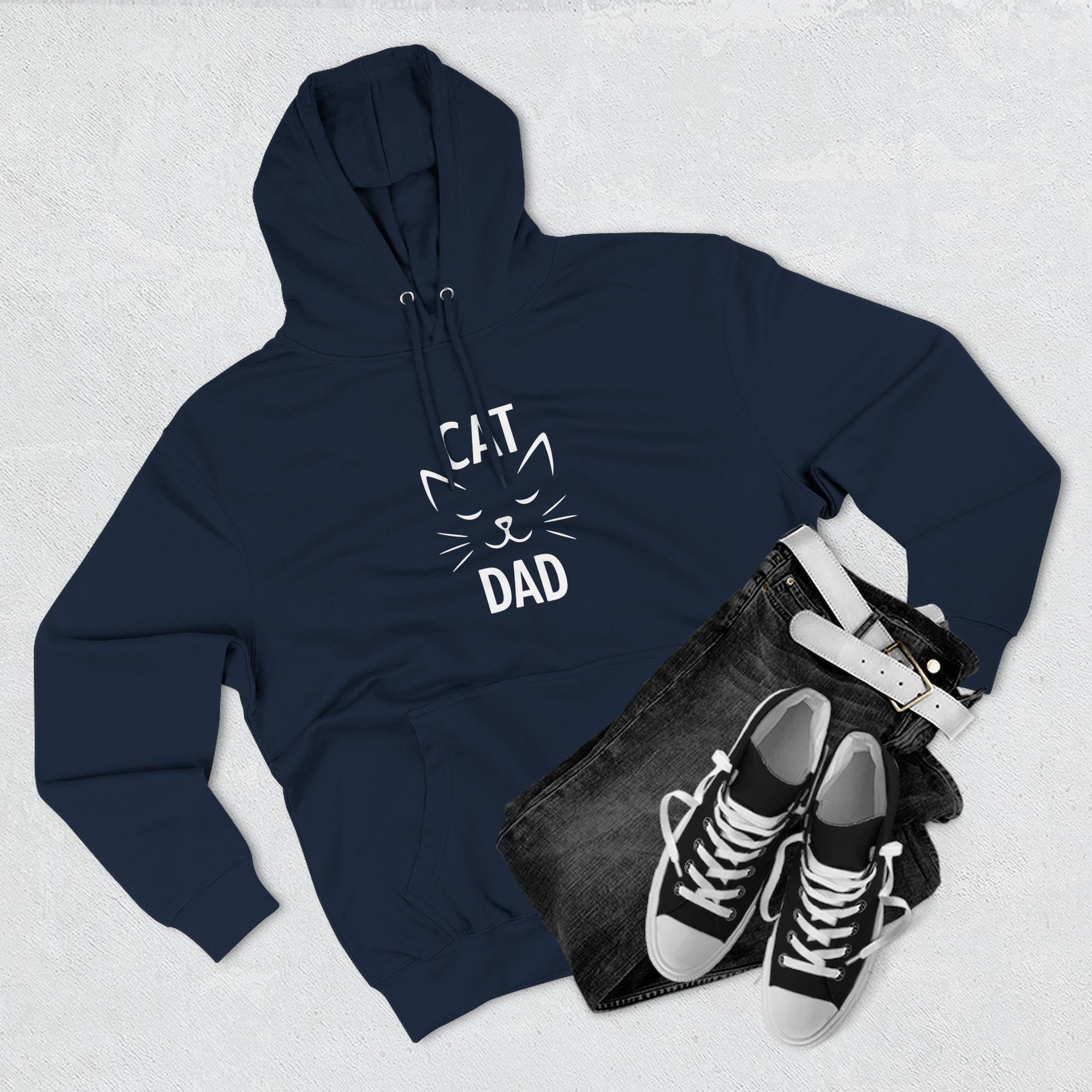 Cat Dad Hoodie – Premium Quality – Cozy Fleece Edition