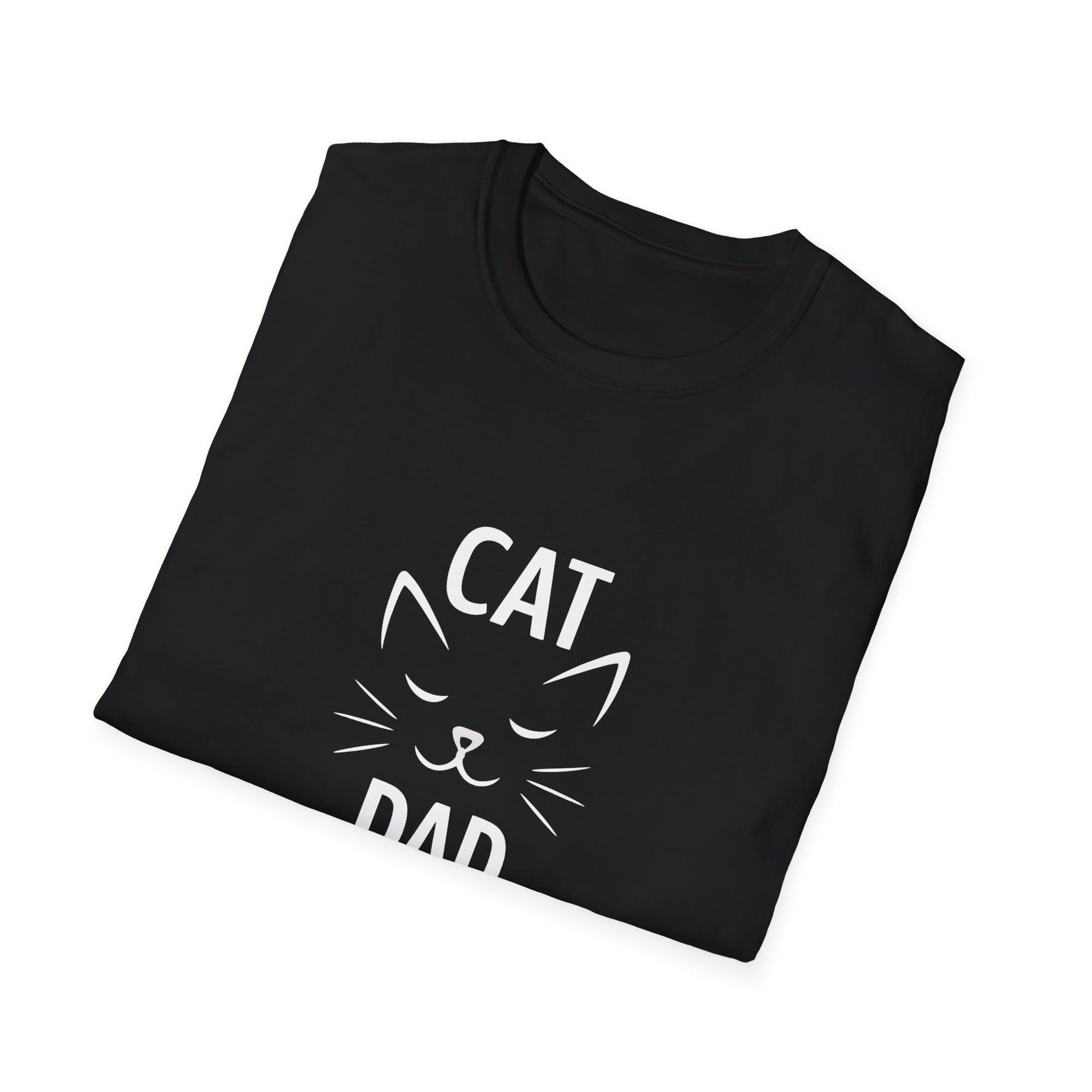 😼 Personalized Cat Dad T-Shirt – Custom Name Edition