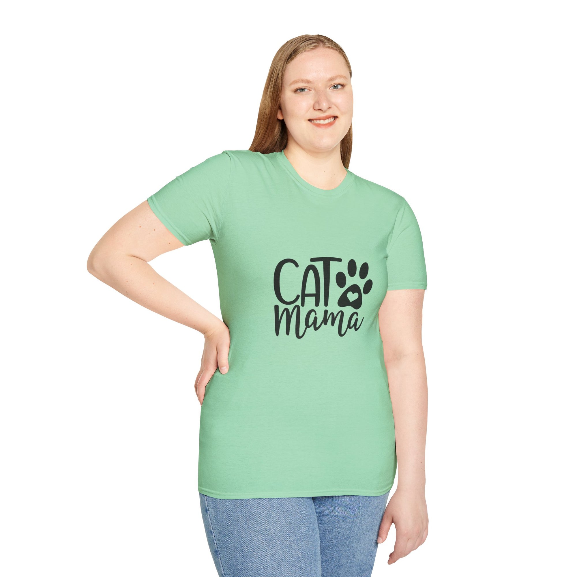 🐱 Cat Mama T-Shirt – Light Color Edition