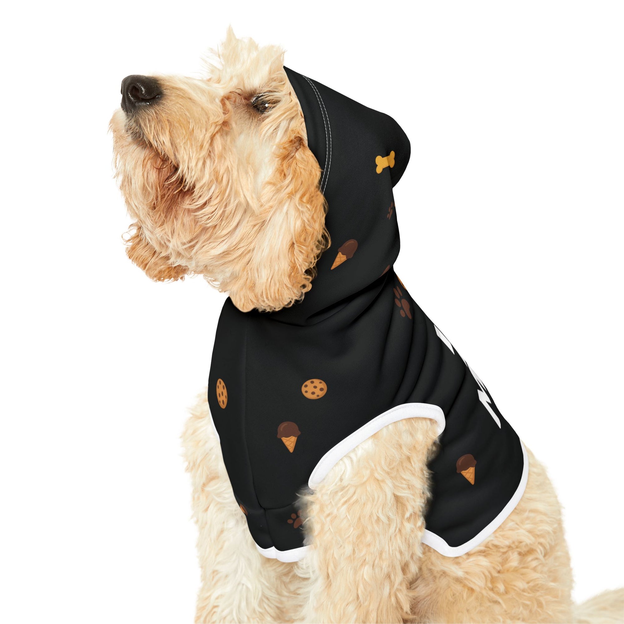 Pet Hoodie – “I Love My Mom Pet Hoodie” Black Variant – Cozy Apparel for Cats & Dogs
