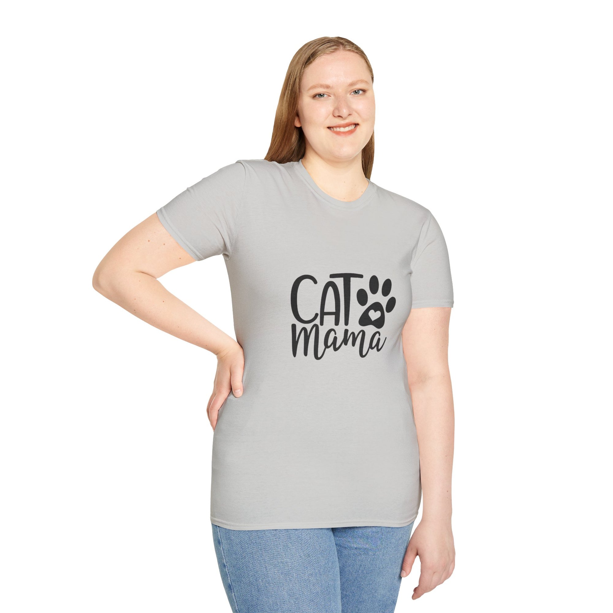 🐱 Cat Mama T-Shirt – Light Color Edition