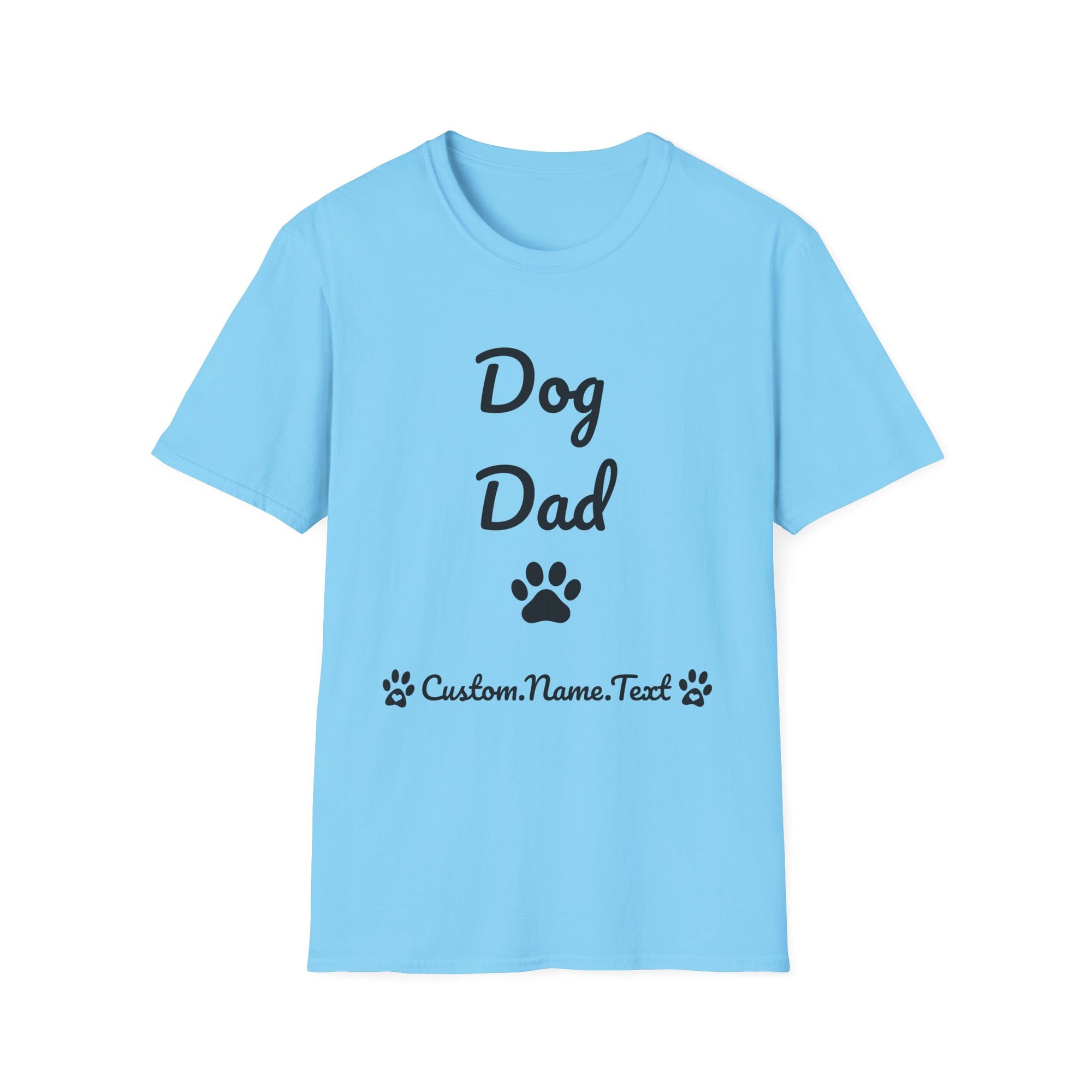 Personalized Dog Dad T-Shirt – Custom Name Edition