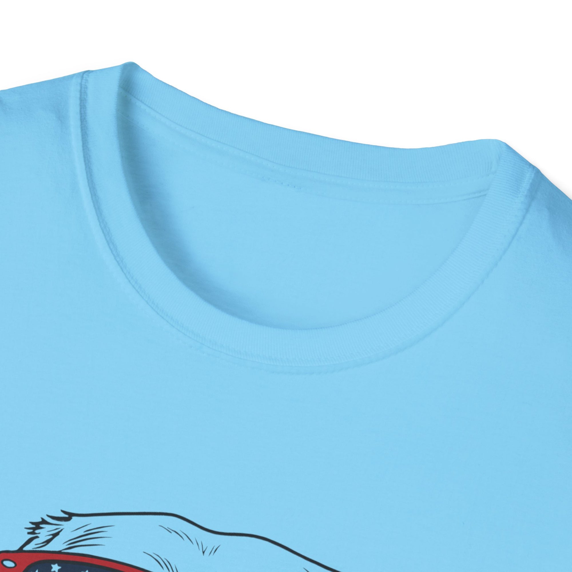 😎 Cool Dog T-Shirt – Patriotic Pup with American Flag Sunglasses