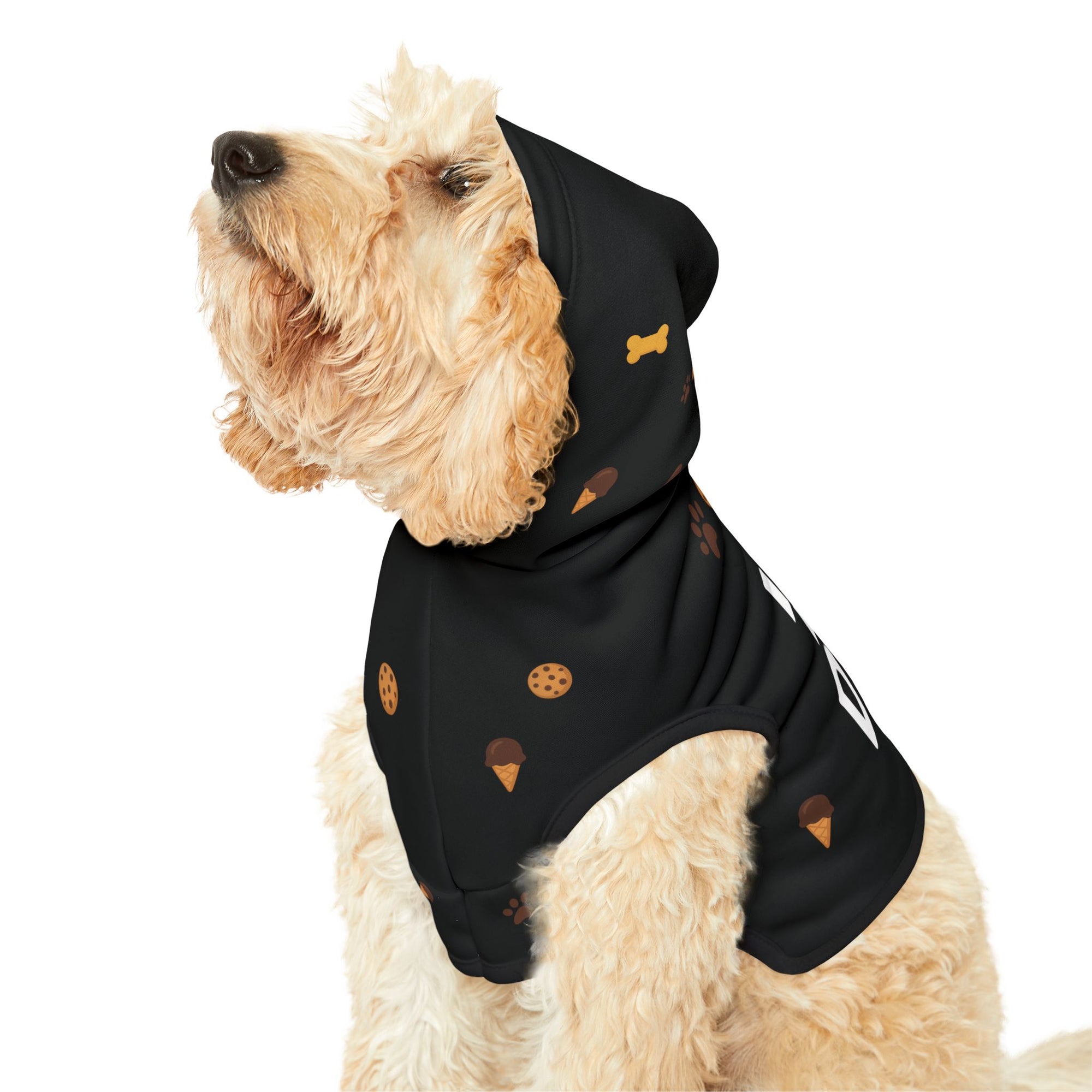 Pet Hoodie – “I love My Dad Pet Hoodie” Black Variant – Cozy Apparel for Cats & Dogs
