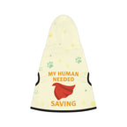 🐾🦸 Superhero Pet Hoodie – “My Human Needed Saving” - Cream