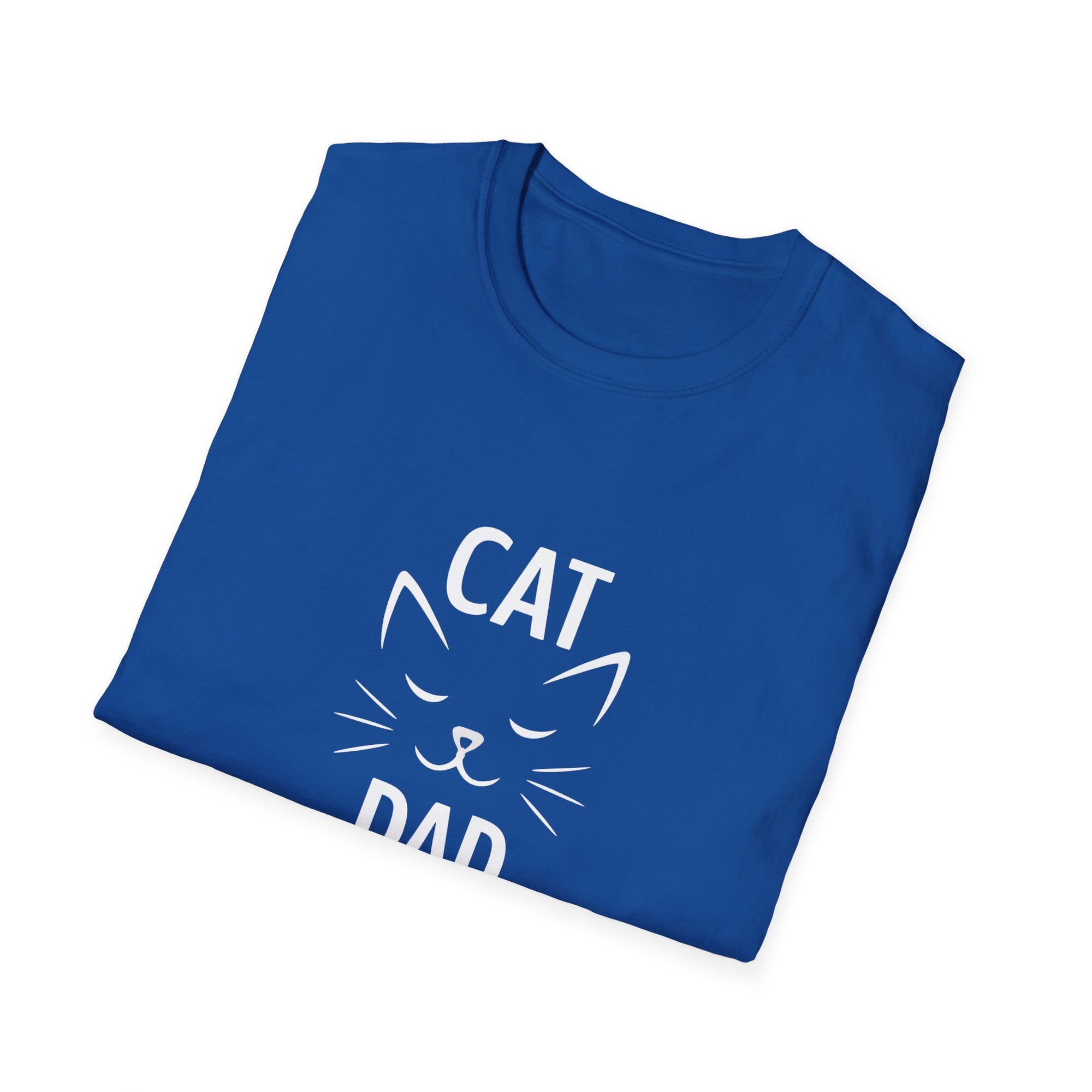 😼 Personalized Cat Dad T-Shirt – Custom Name Edition