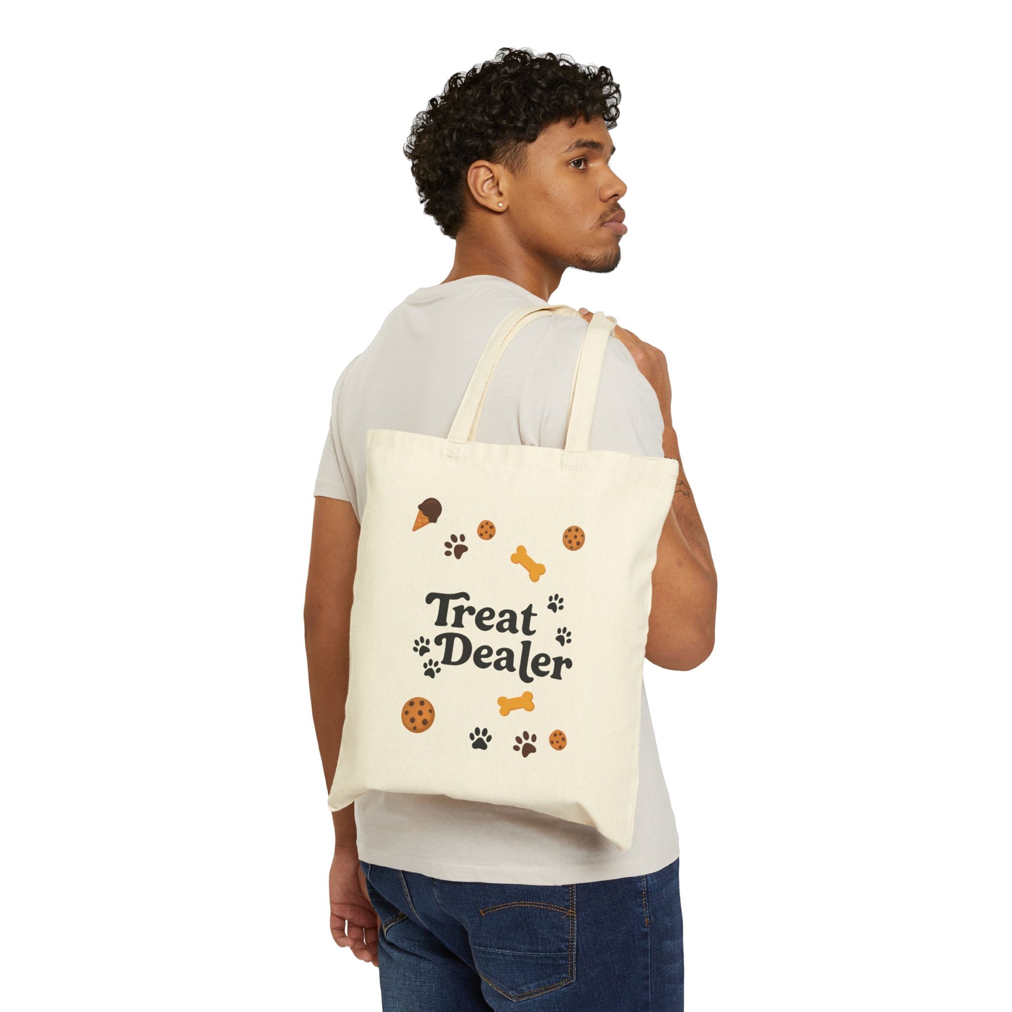 "Treat Dealer" Tote Bag – Premium Quality – Funny Gift for Dog & Cat Lovers