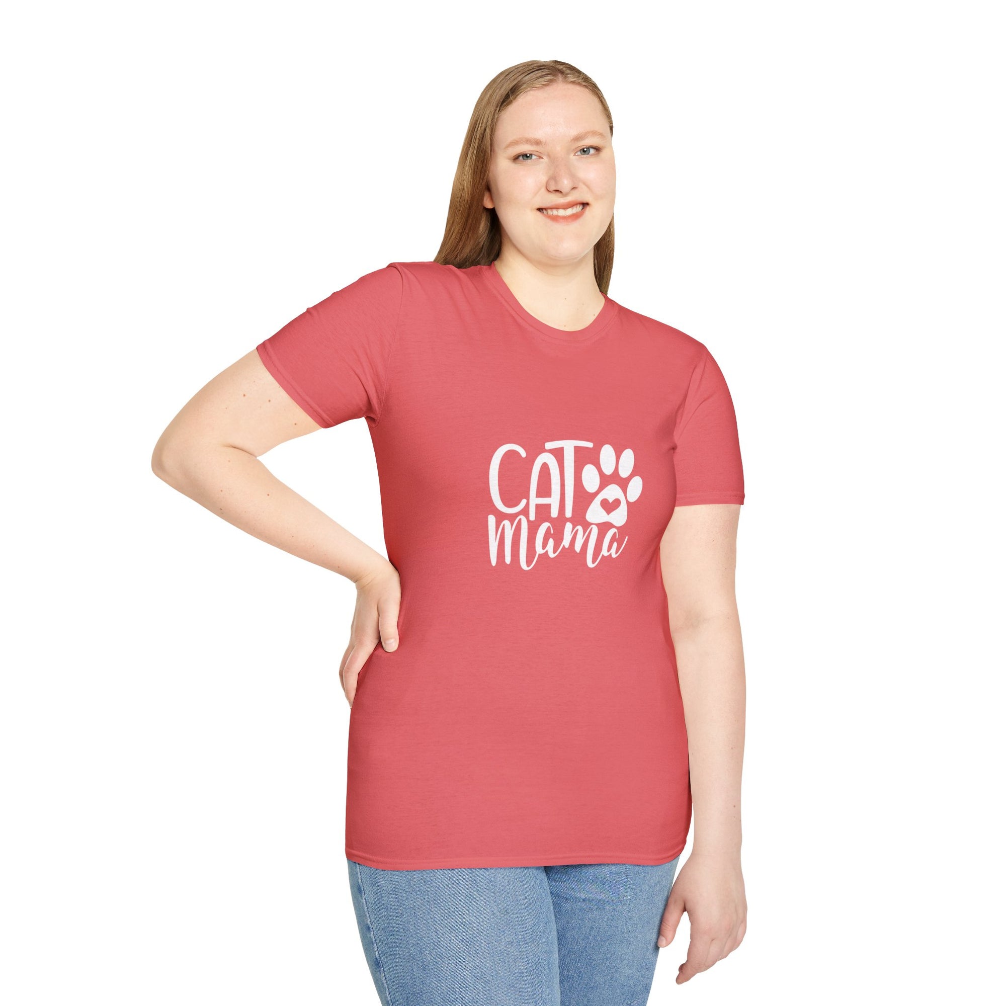 🖤 Cat Mama T-Shirt – Dark Color Edition