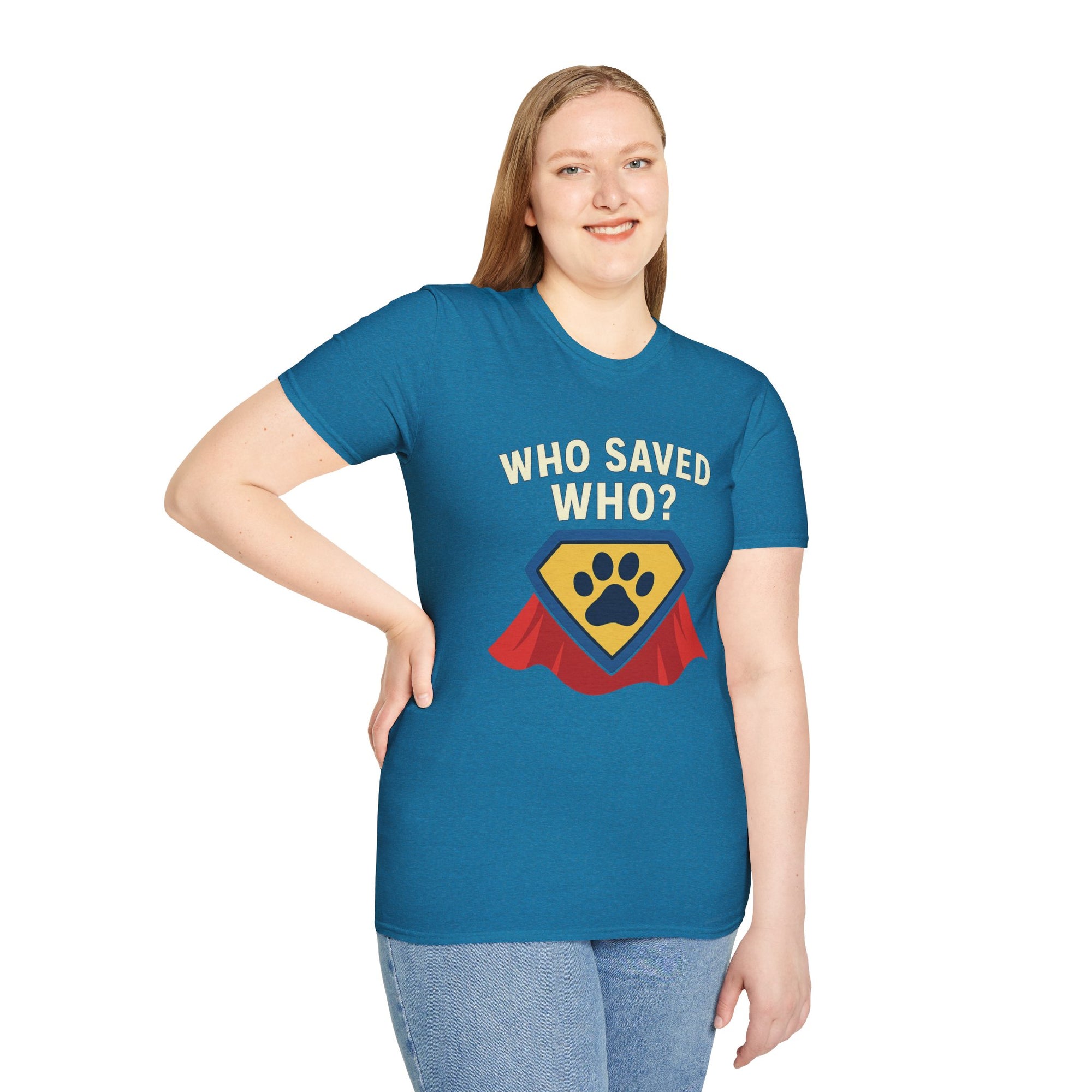 🐾🦸"Who Saved Who?" – The Hero Tee Every Pet Parent Needs 🐾