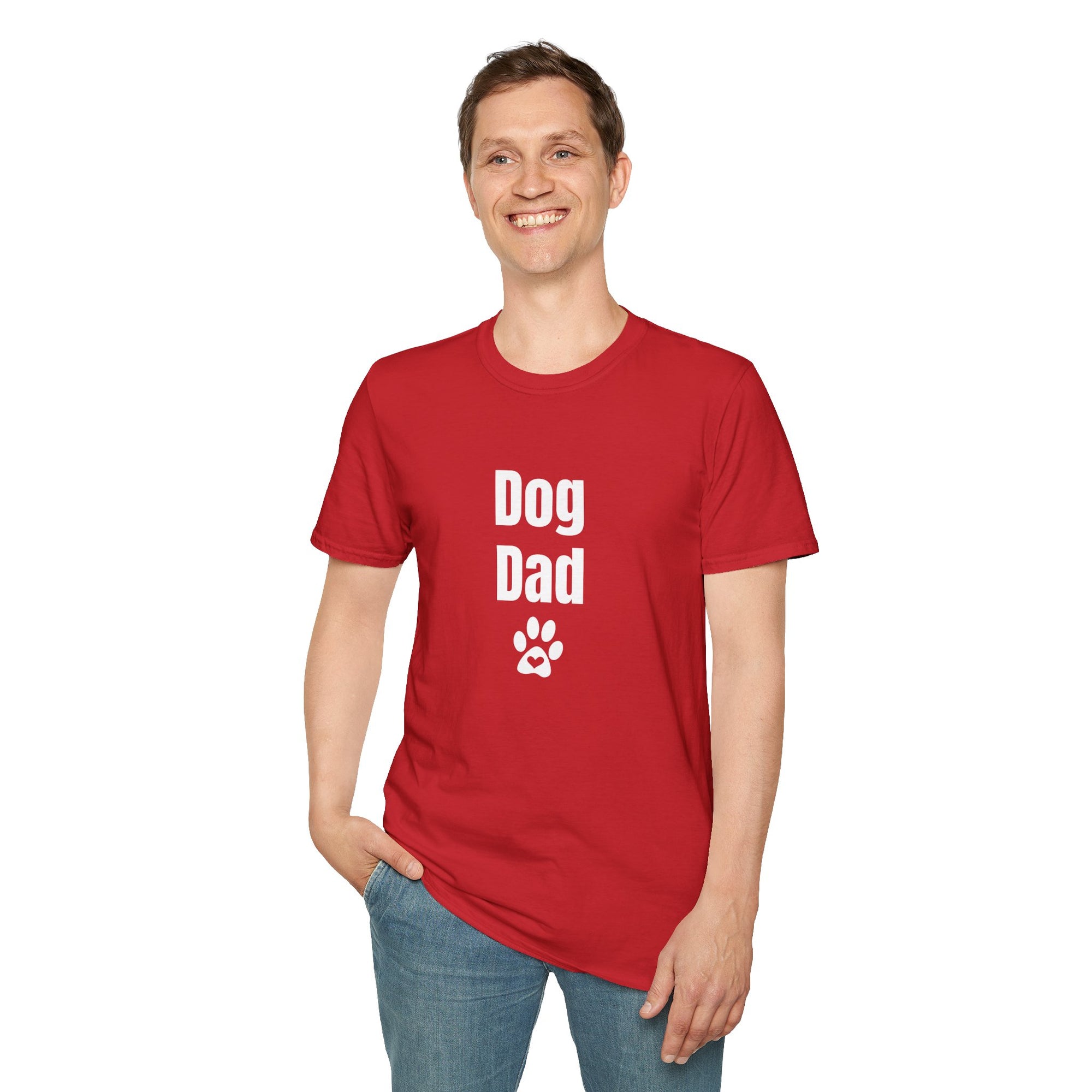 🐶 Dog Dad Light T-Shirt – Everyday Comfort for Pet Lovers