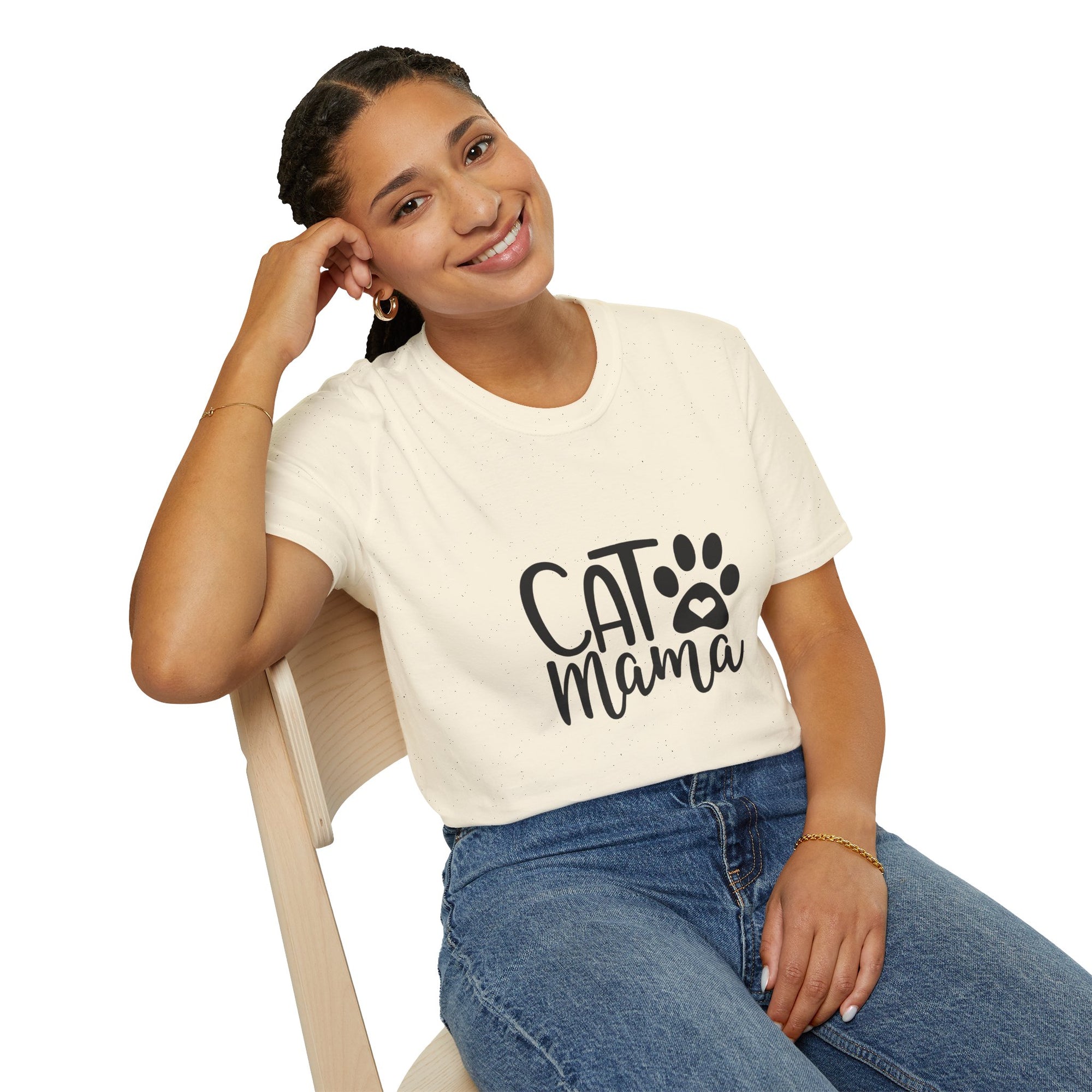 🐱 Cat Mama T-Shirt – Light Color Edition
