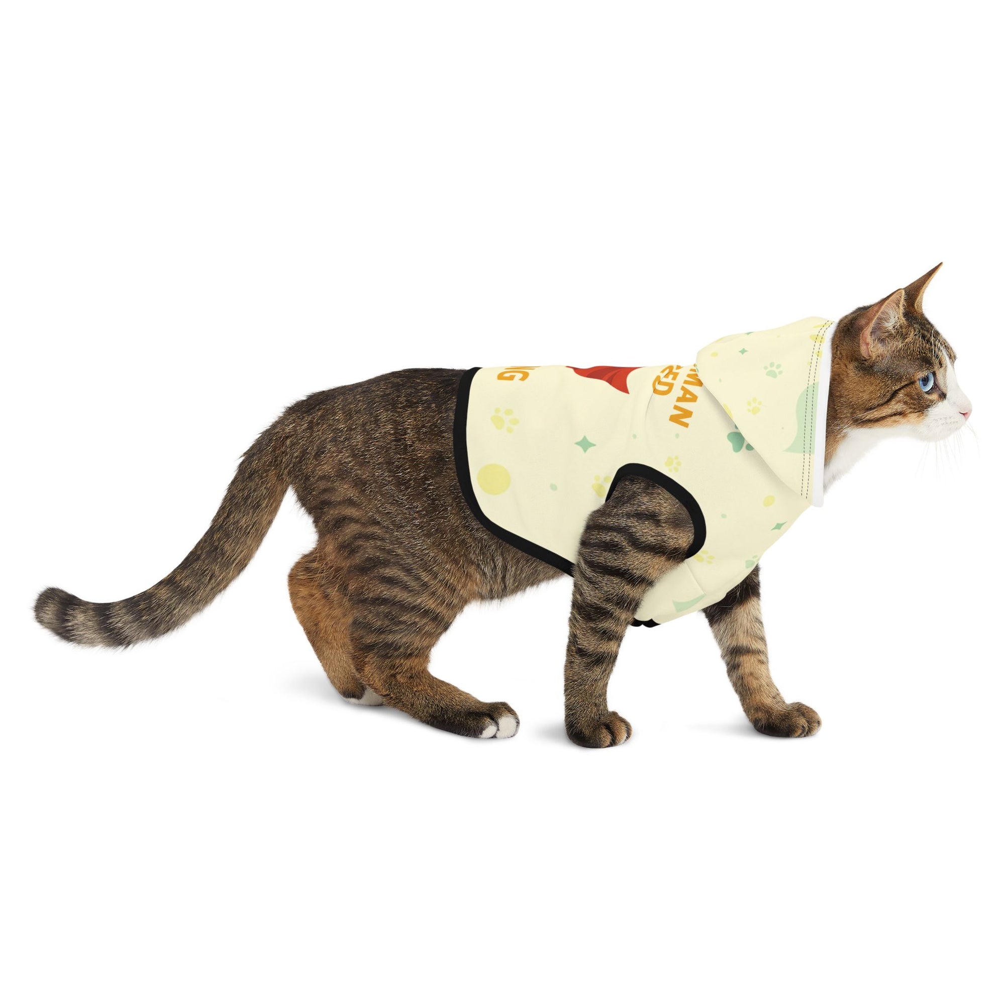 🐾🦸 Superhero Pet Hoodie – “My Human Needed Saving” - Cream
