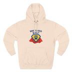 “Who Saved Who?” Hoodie – PREMIUM QUALITY Superhero Paw Edition