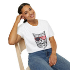 😎 Cool Cat with Shades T-Shirt – Purrfectly Stylish