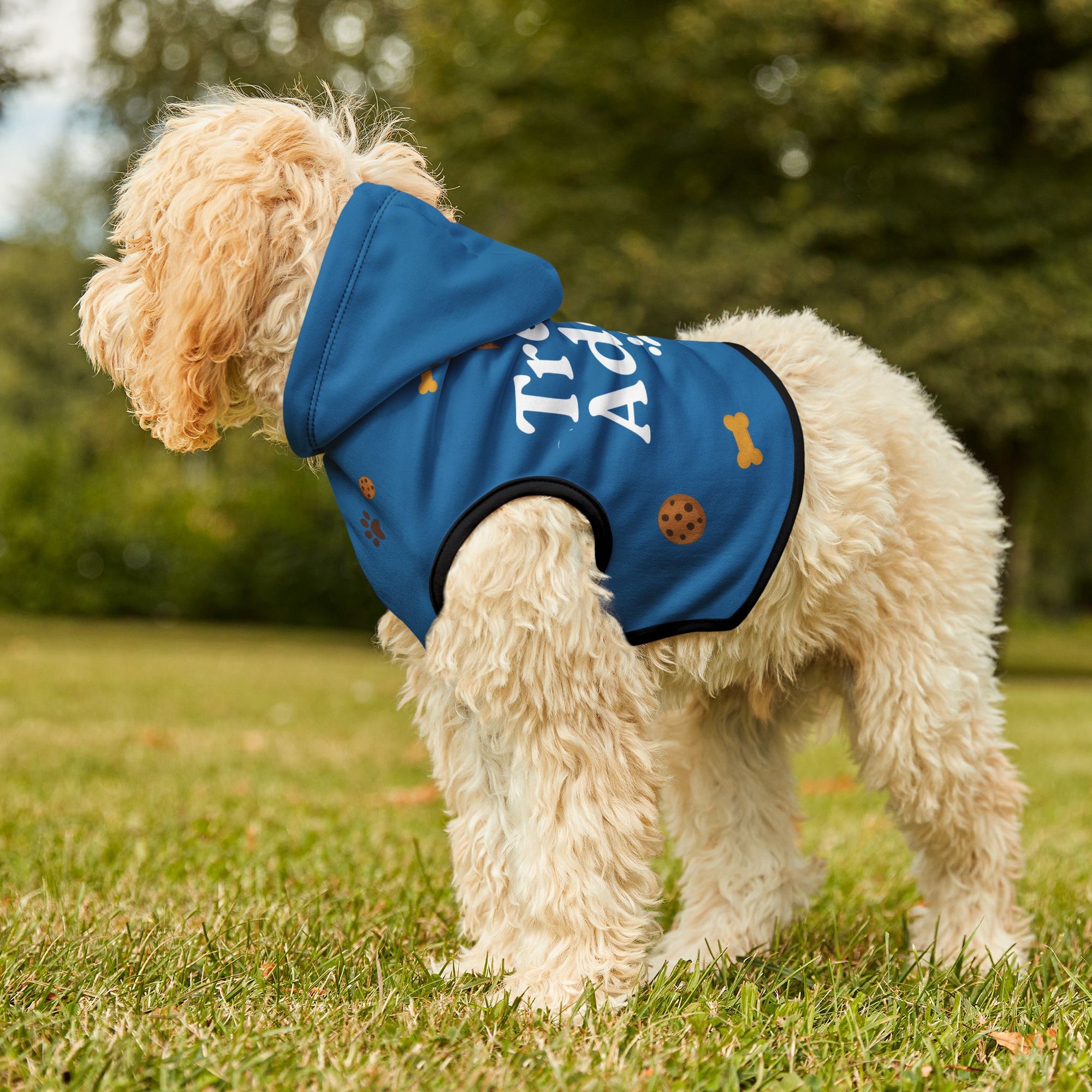 Treat Addict Pet Hoodie – Sapphire – Cozy Style for Your Snack – Loving Sidekick