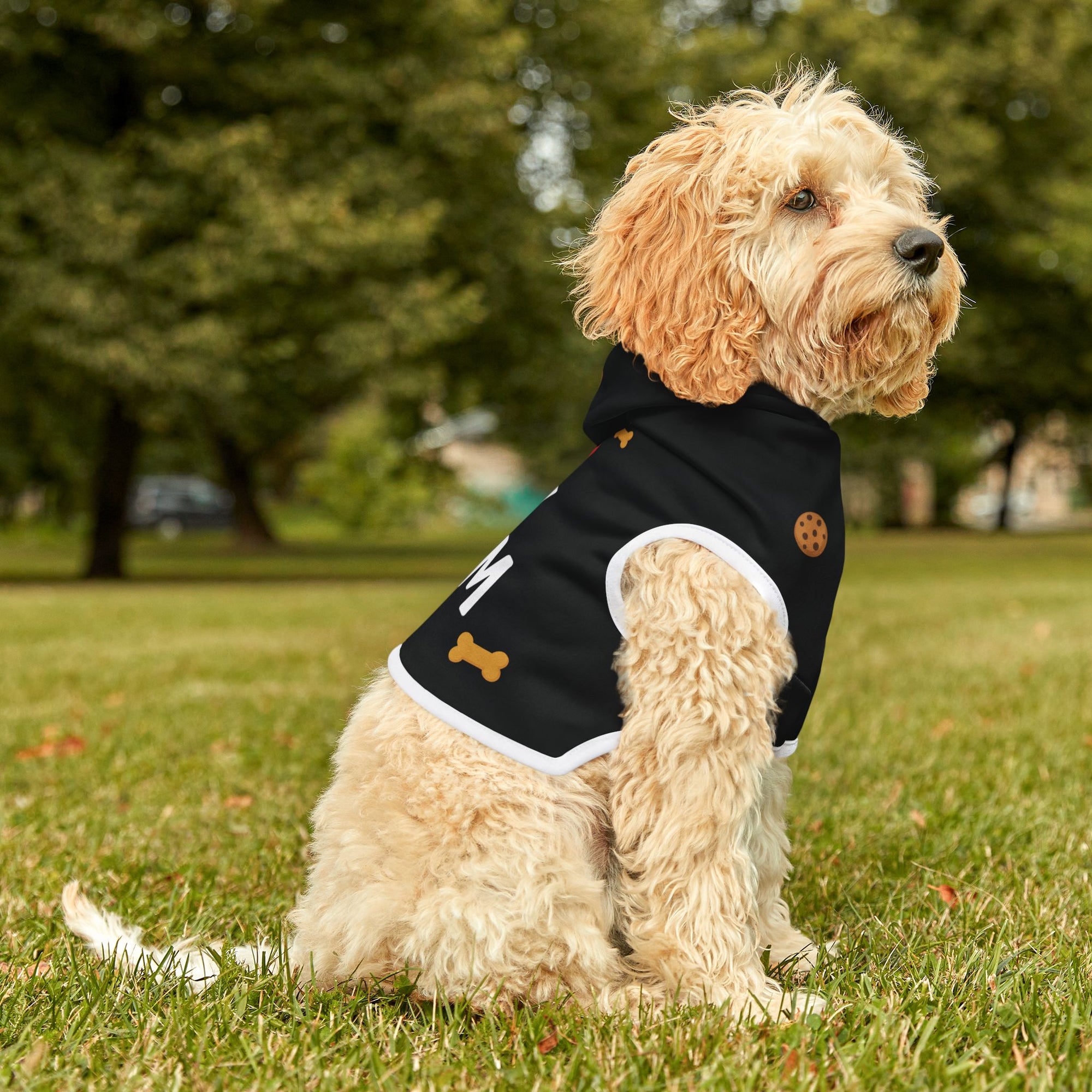 Pet Hoodie – “I Love My Mom Pet Hoodie” Black Variant – Cozy Apparel for Cats & Dogs