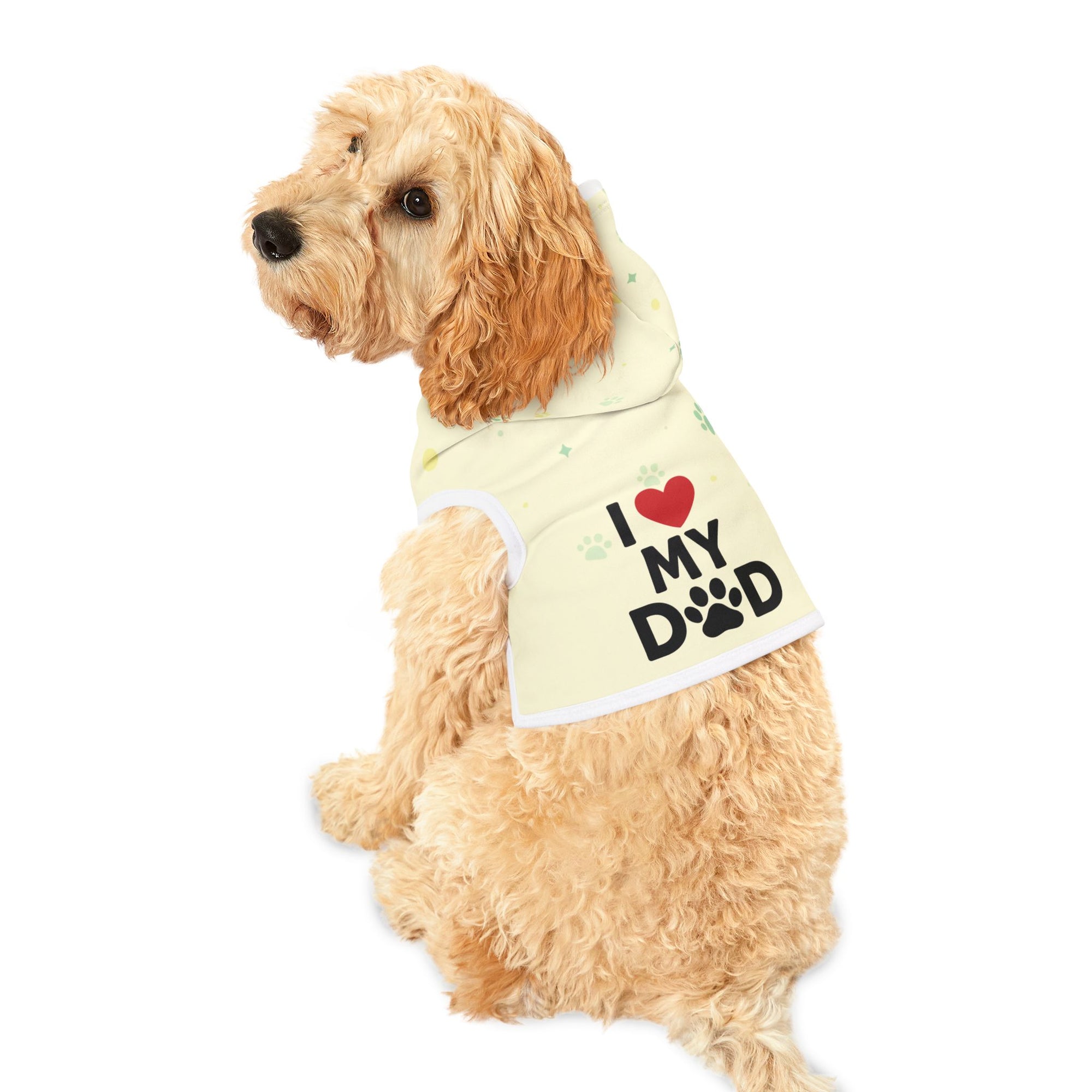 I love My Dad Pet Hoodie – Cozy pet Hoodie for Cats & Dogs