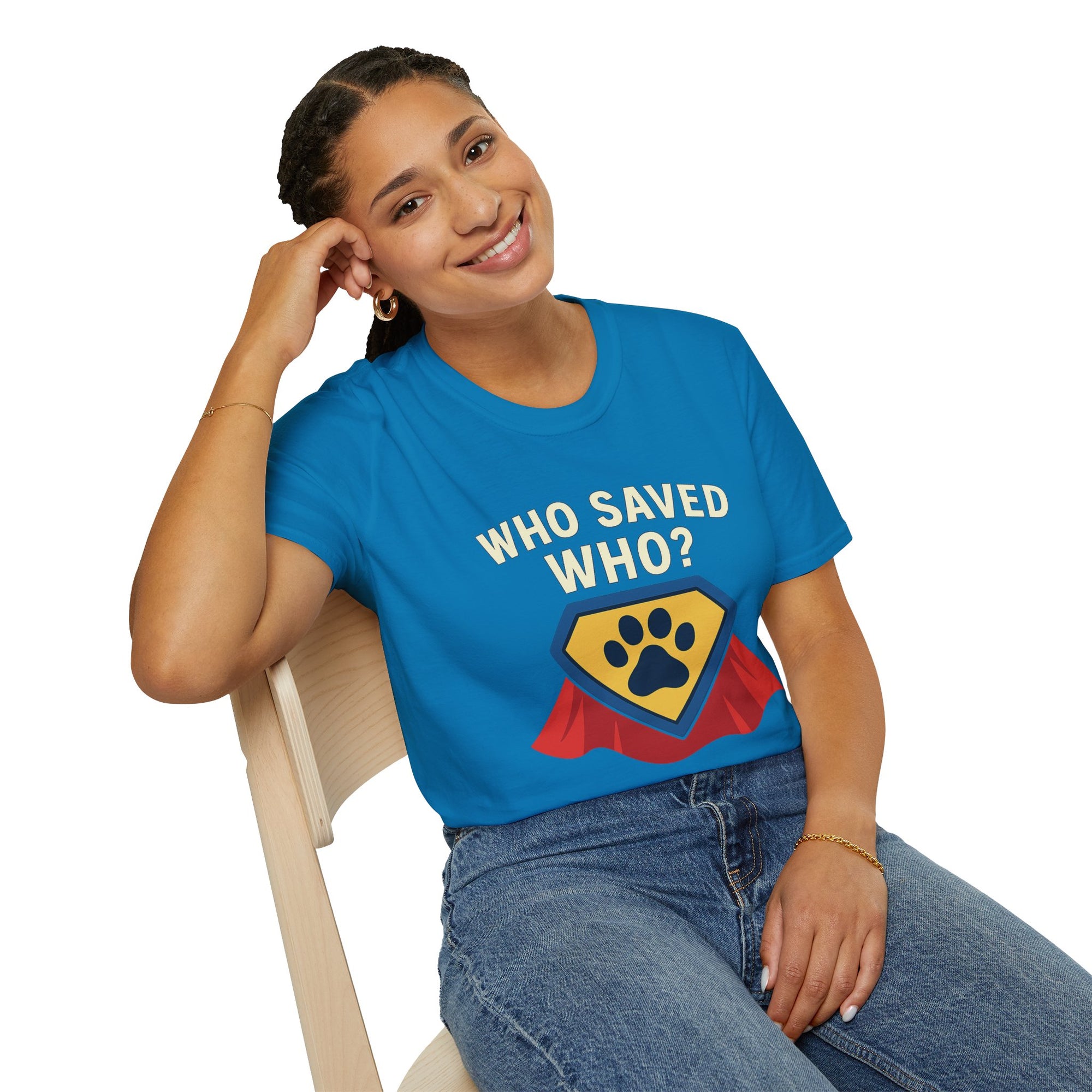 🐾🦸"Who Saved Who?" – The Hero Tee Every Pet Parent Needs 🐾