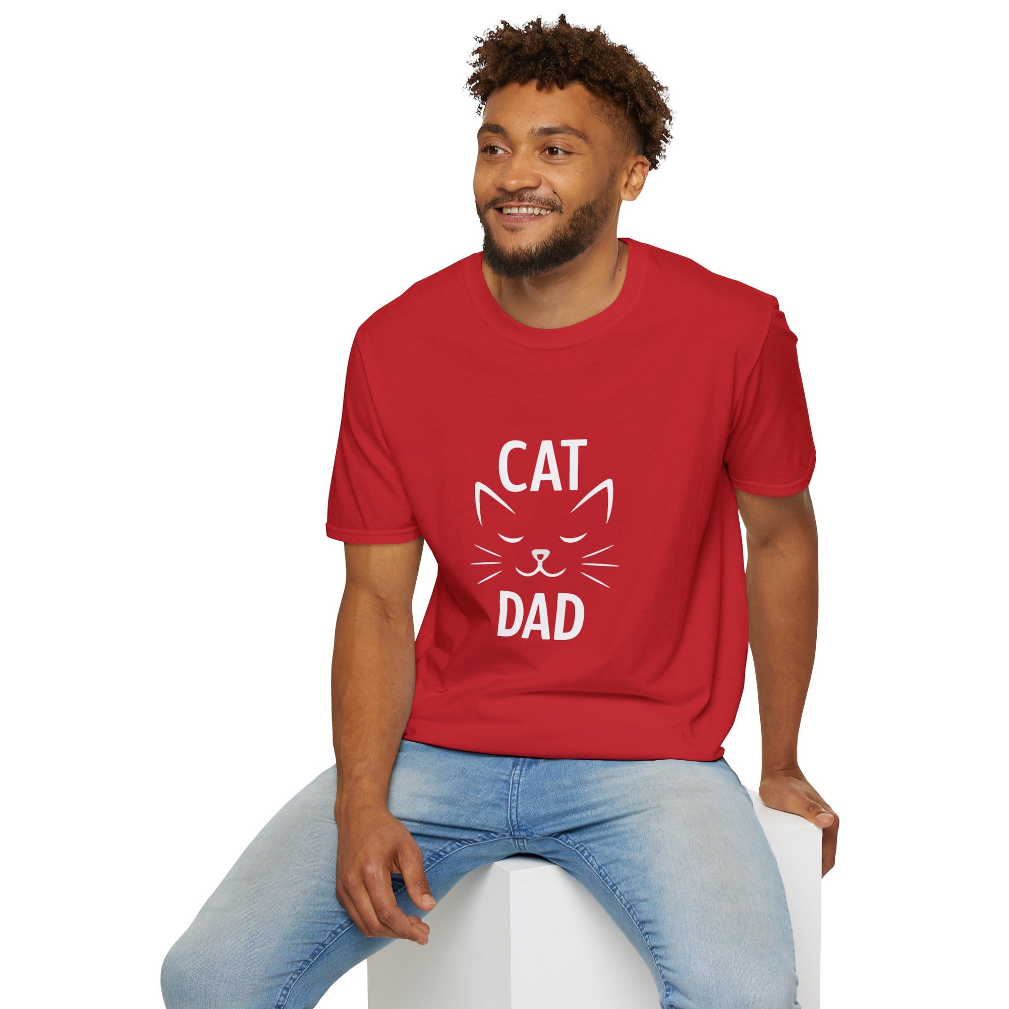 😼 Cat Dad T-Shirt – Feline Pride in Style