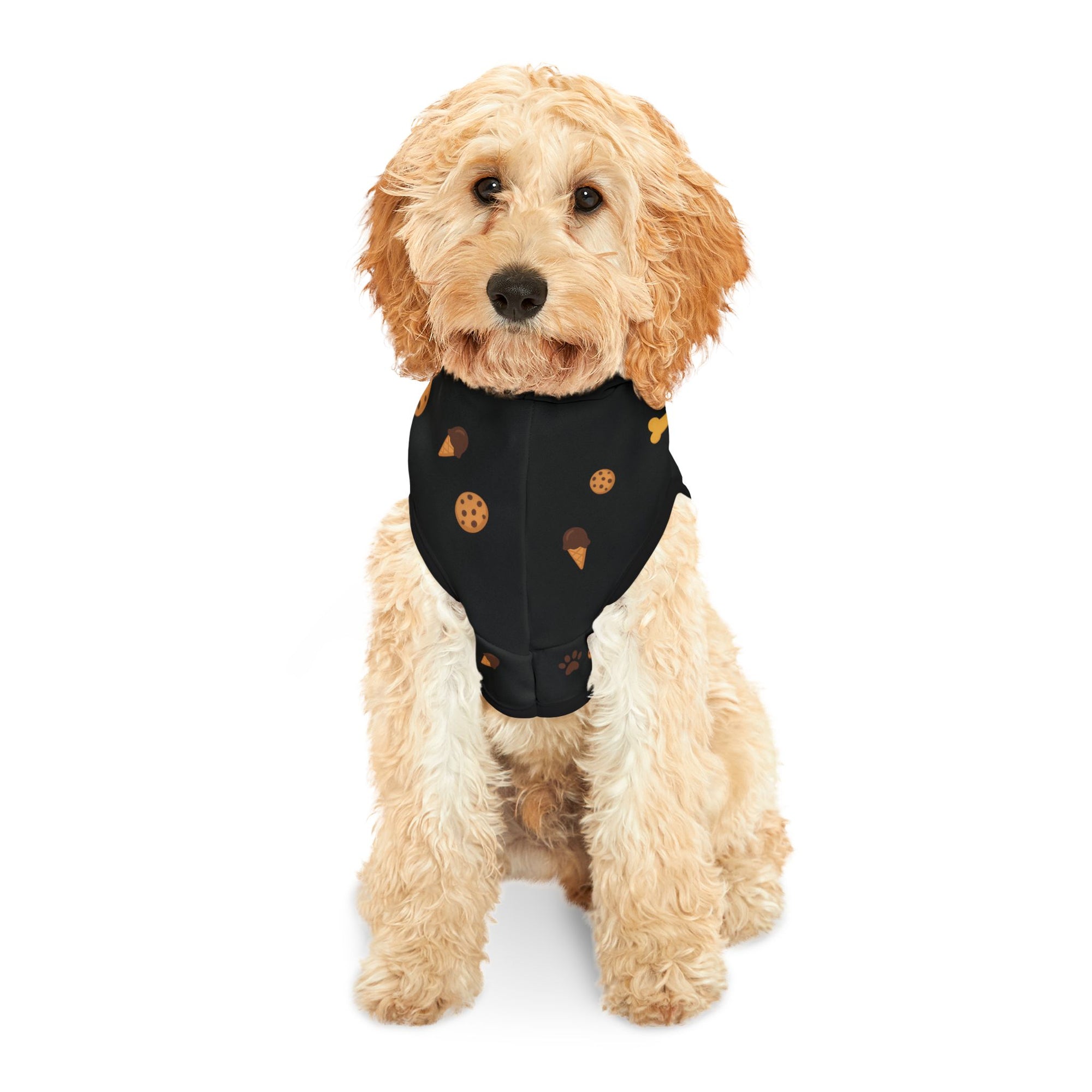 Treat Addict Pet Hoodie – Black – Cozy Style for Your Snack – Loving Sidekick