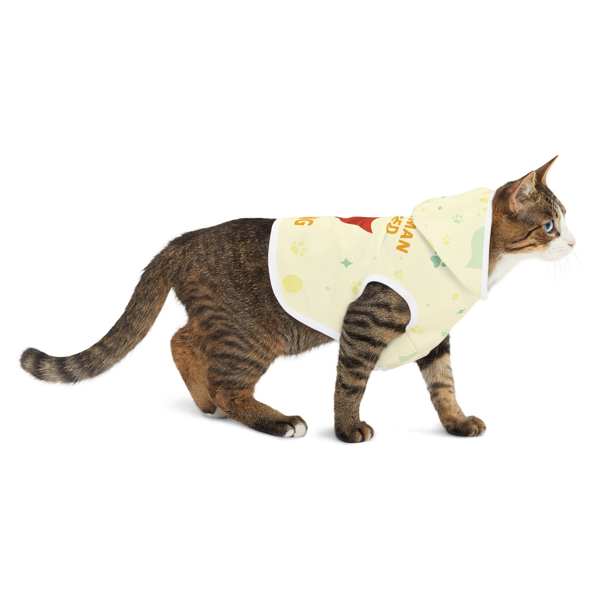 🐾🦸 Superhero Pet Hoodie – “My Human Needed Saving” - Cream