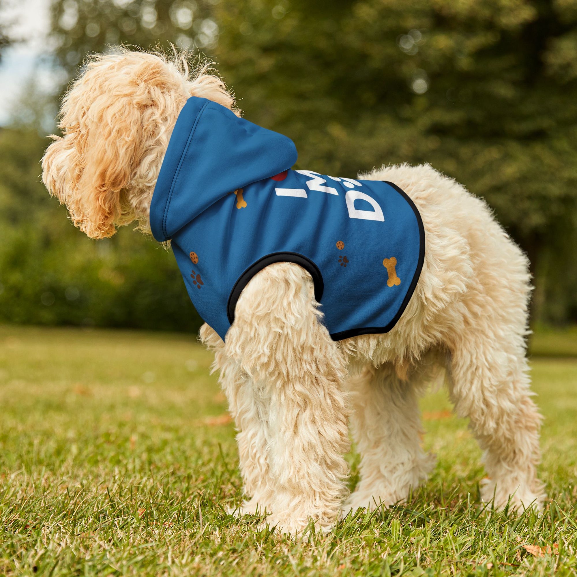 Pet Hoodie – “I love My Dad Pet Hoodie”  Sapphire Variant – Cozy Apparel for Cats & Dogs