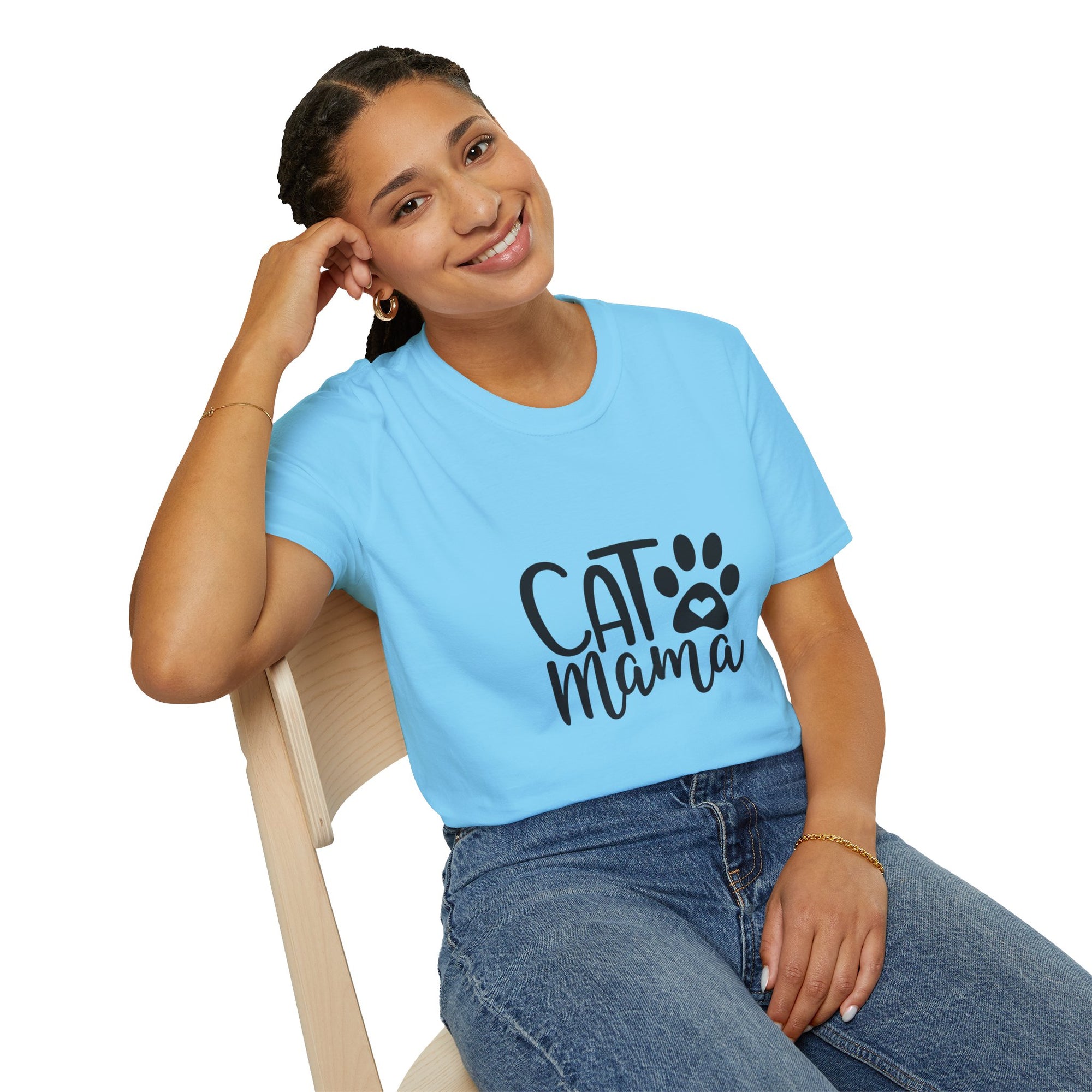 🐱 Cat Mama T-Shirt – Light Color Edition