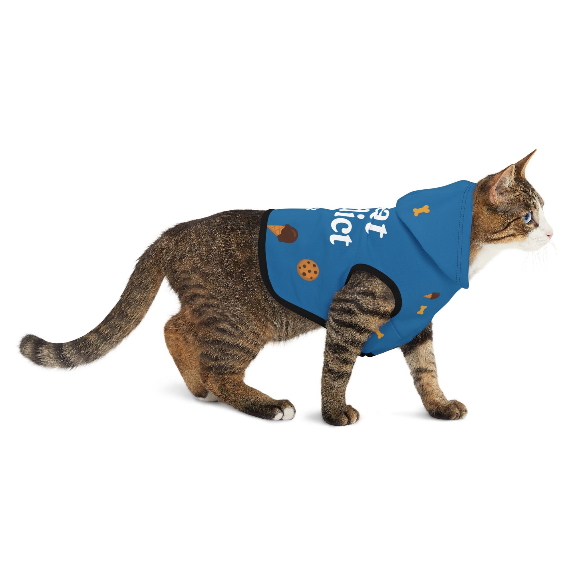 Treat Addict Pet Hoodie – Sapphire – Cozy Style for Your Snack – Loving Sidekick