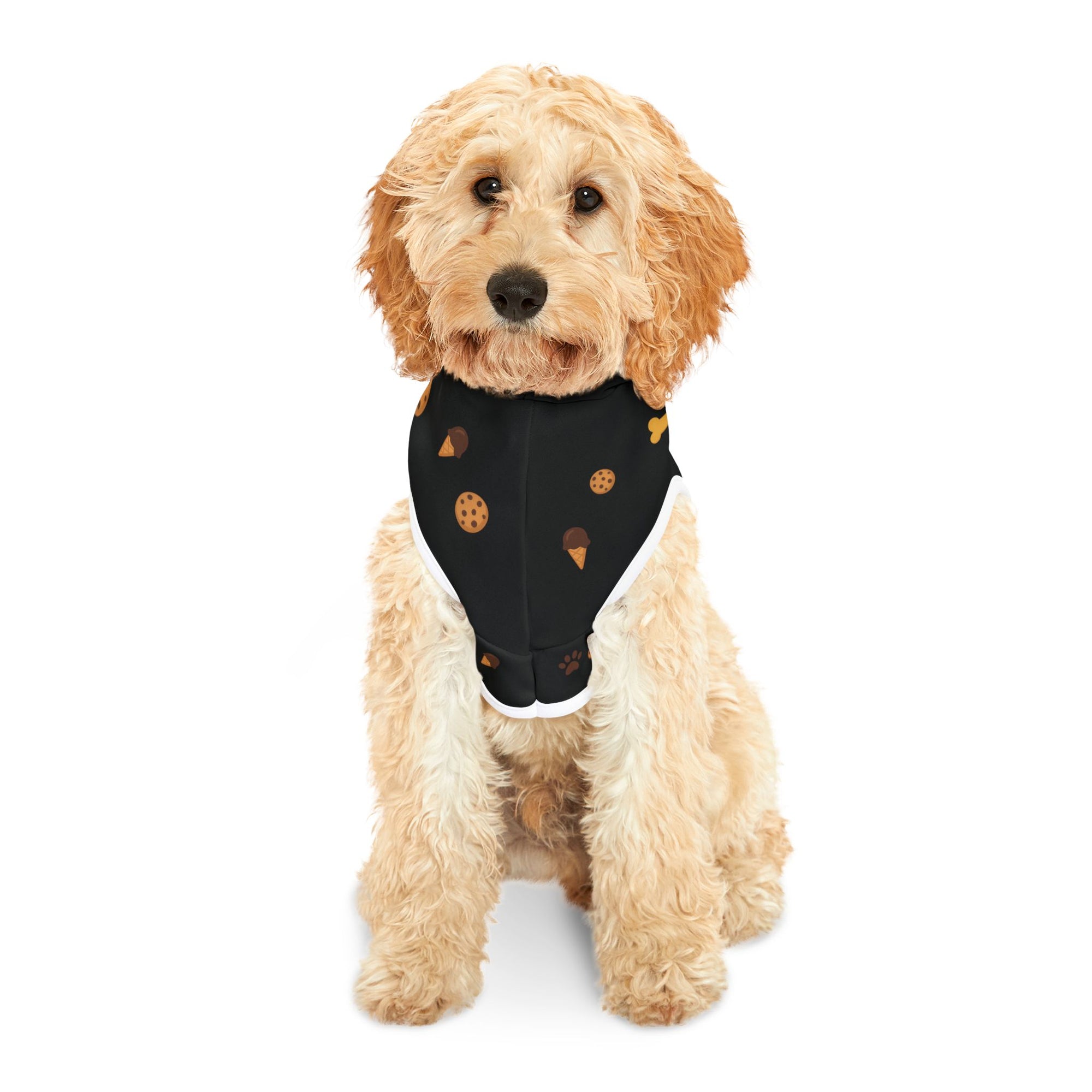 Treat Addict Pet Hoodie – Black – Cozy Style for Your Snack – Loving Sidekick