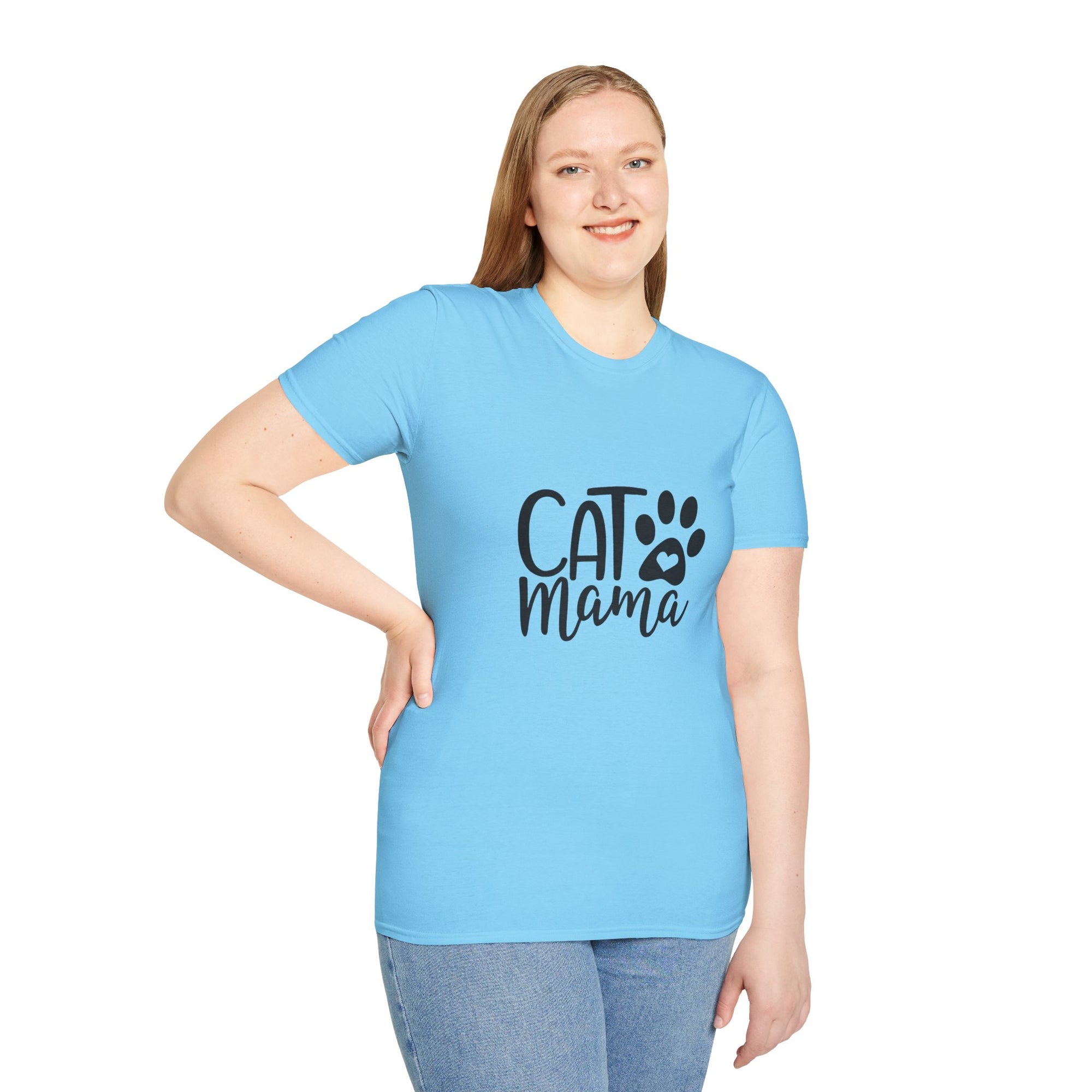 🐱 Cat Mama T-Shirt – Light Color Edition