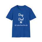 Personalized Dog Dad T-Shirt – Custom Name Edition