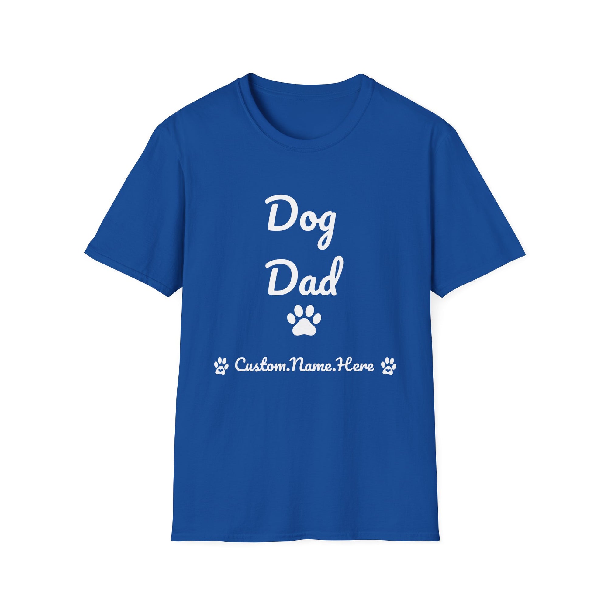 Personalized Dog Dad T-Shirt – Custom Name Edition