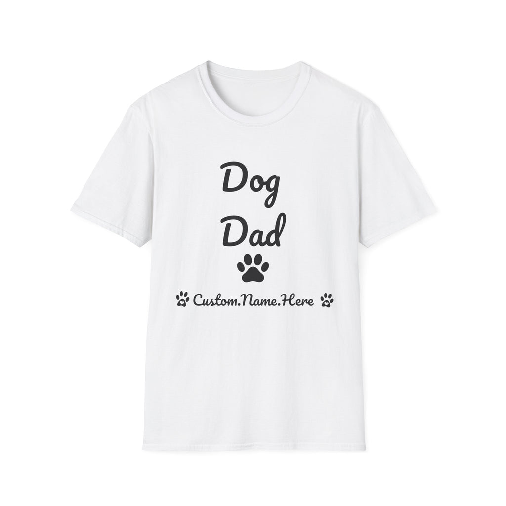 Personalized Dog Dad T-Shirt – Custom Name Edition
