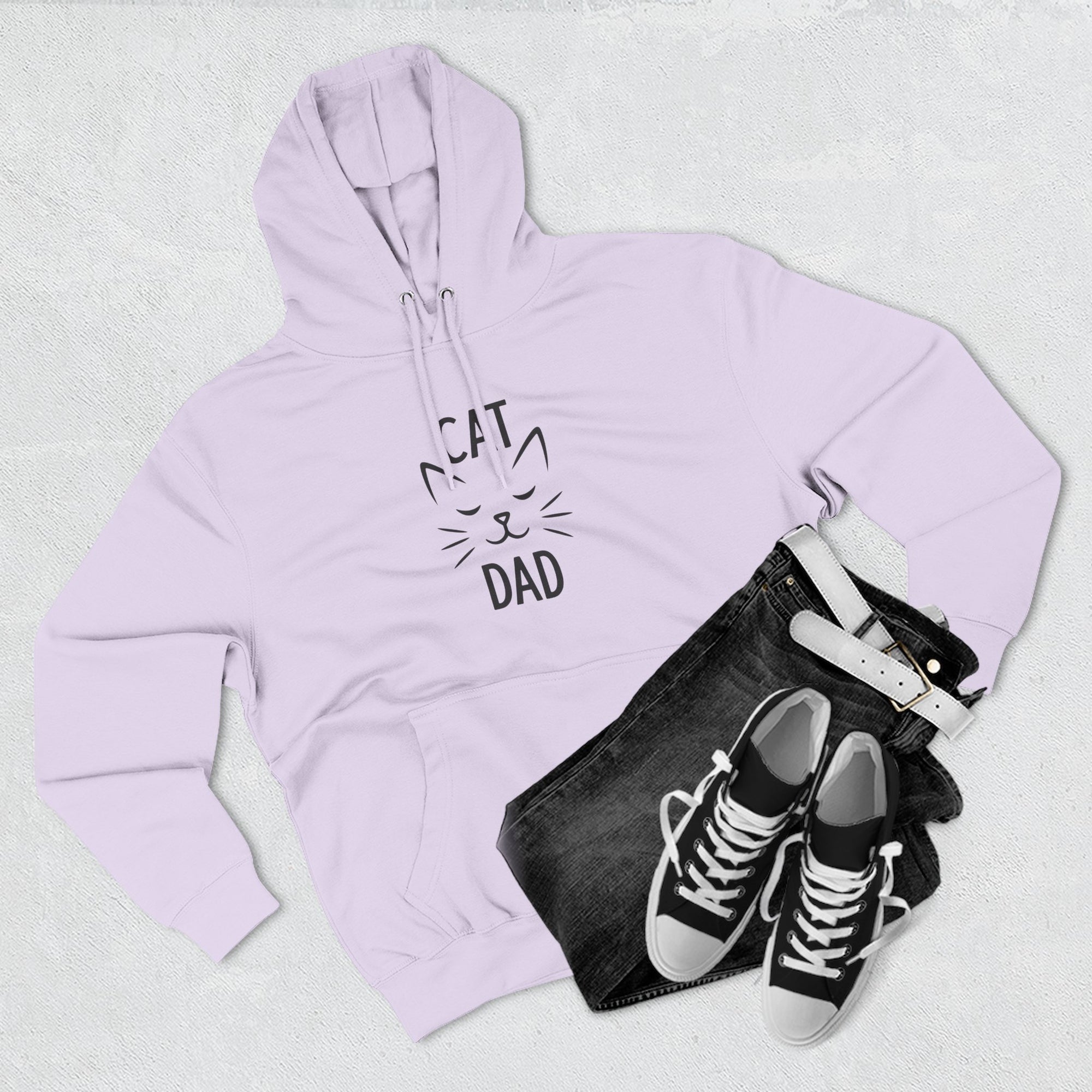 Cat Dad Hoodie – Premium Quality – Cozy Fleece Edition