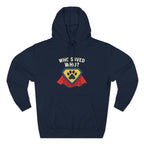“Who Saved Who?” Hoodie – PREMIUM QUALITY Superhero Paw Edition