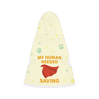 🐾🦸 Superhero Pet Hoodie – “My Human Needed Saving” - Cream