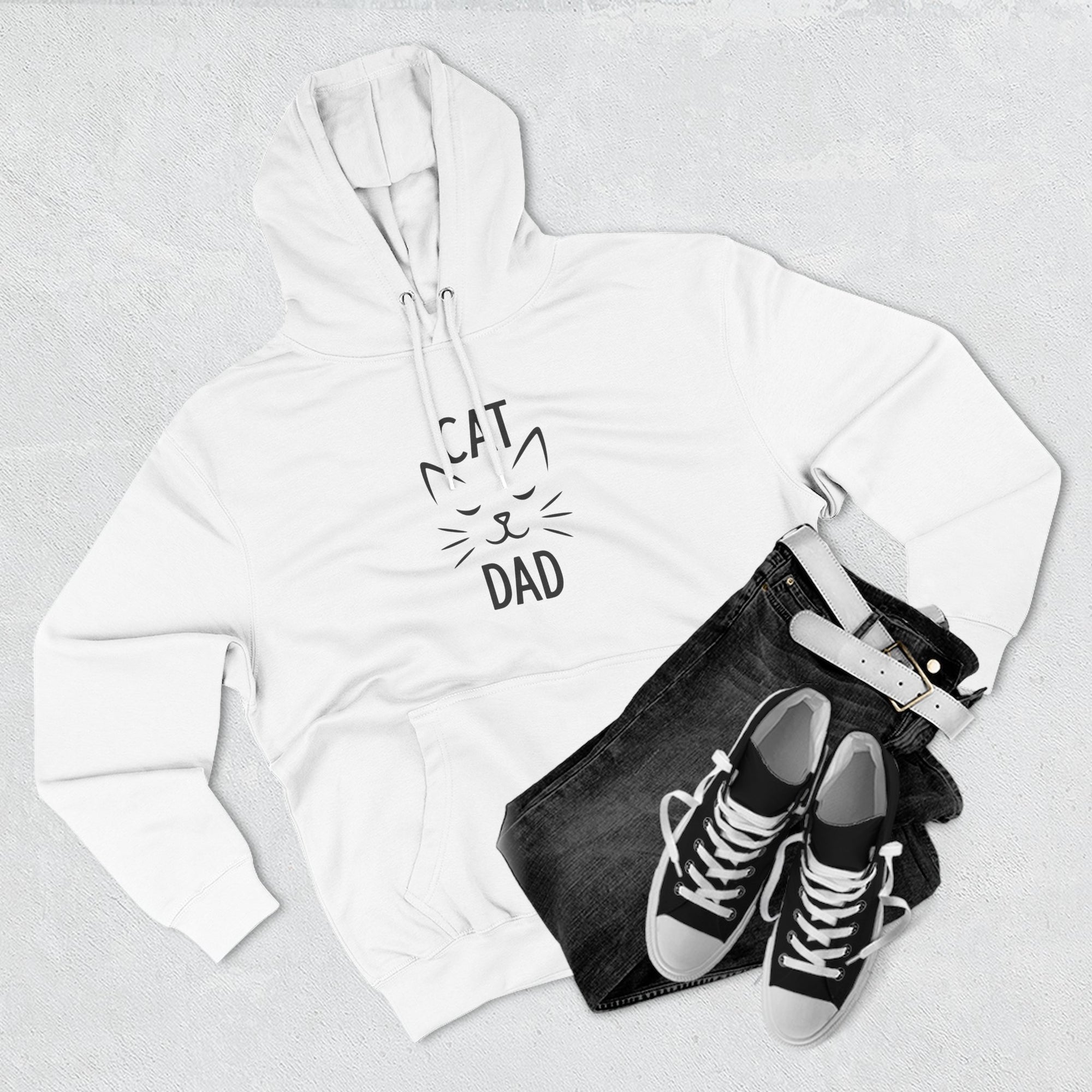 Cat Dad Hoodie – Premium Quality – Cozy Fleece Edition