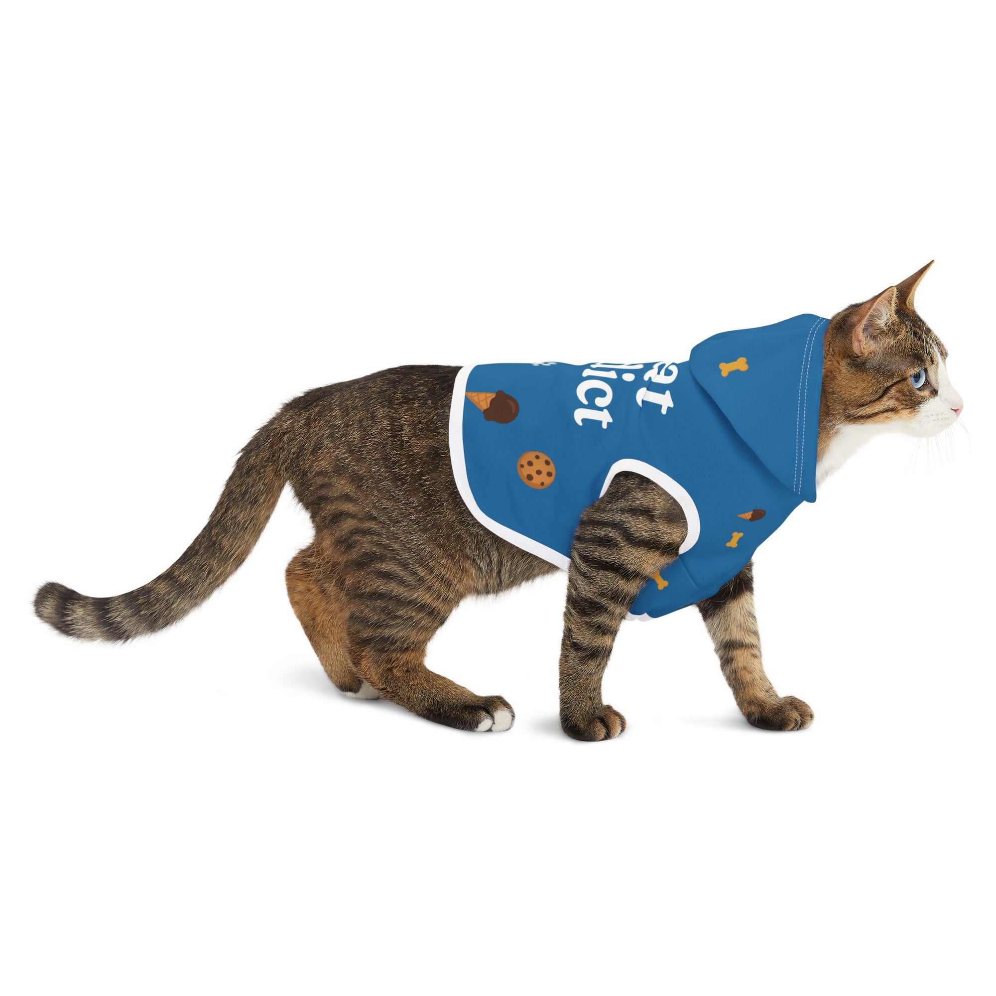 Treat Addict Pet Hoodie – Sapphire – Cozy Style for Your Snack – Loving Sidekick