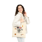 Patriotic Dog – Premium Quality Tote Bag – USA Sunglasses Design with Treats & Paw Prints