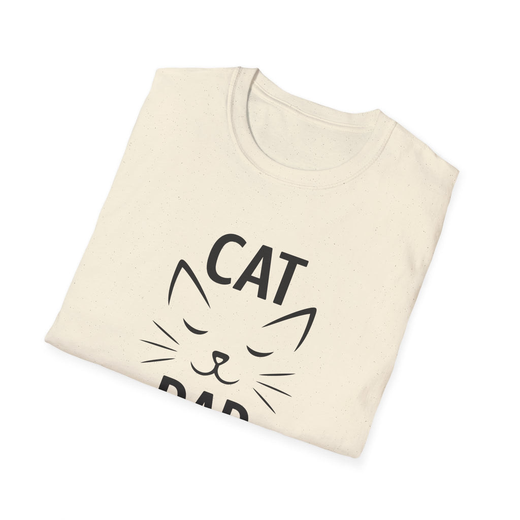 😼 Personalized Cat Dad T-Shirt – Custom Name Edition