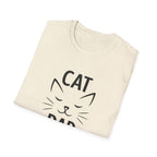 😼 Personalized Cat Dad T-Shirt – Custom Name Edition