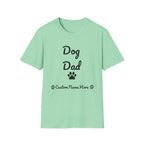 Personalized Dog Dad T-Shirt – Custom Name Edition