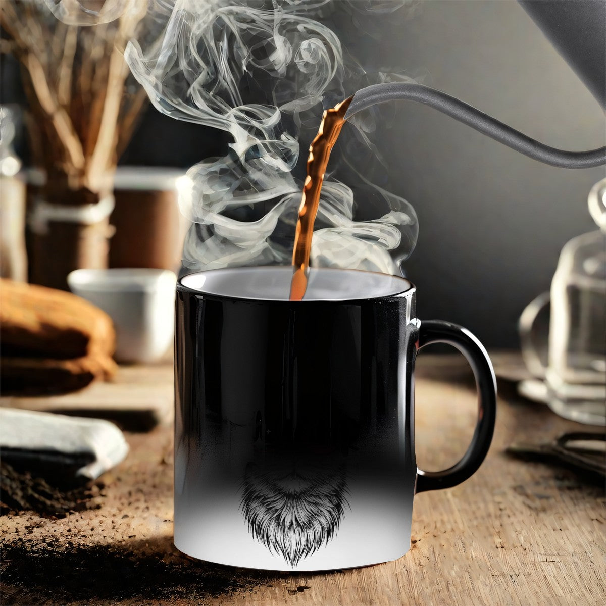 Patriotic Cat Color-Changing Mug – Heat Reveal with USA Sunglasses Design