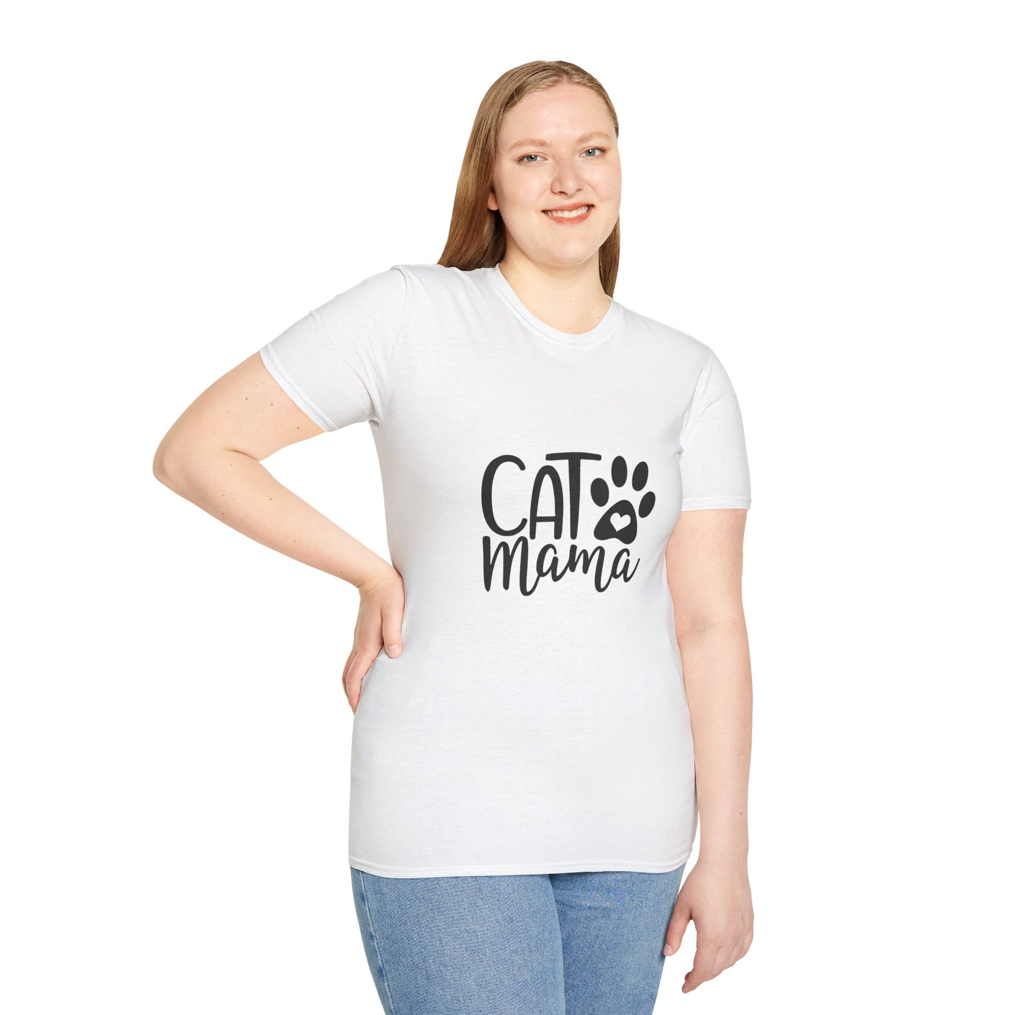 🐱 Cat Mama T-Shirt – Light Color Edition