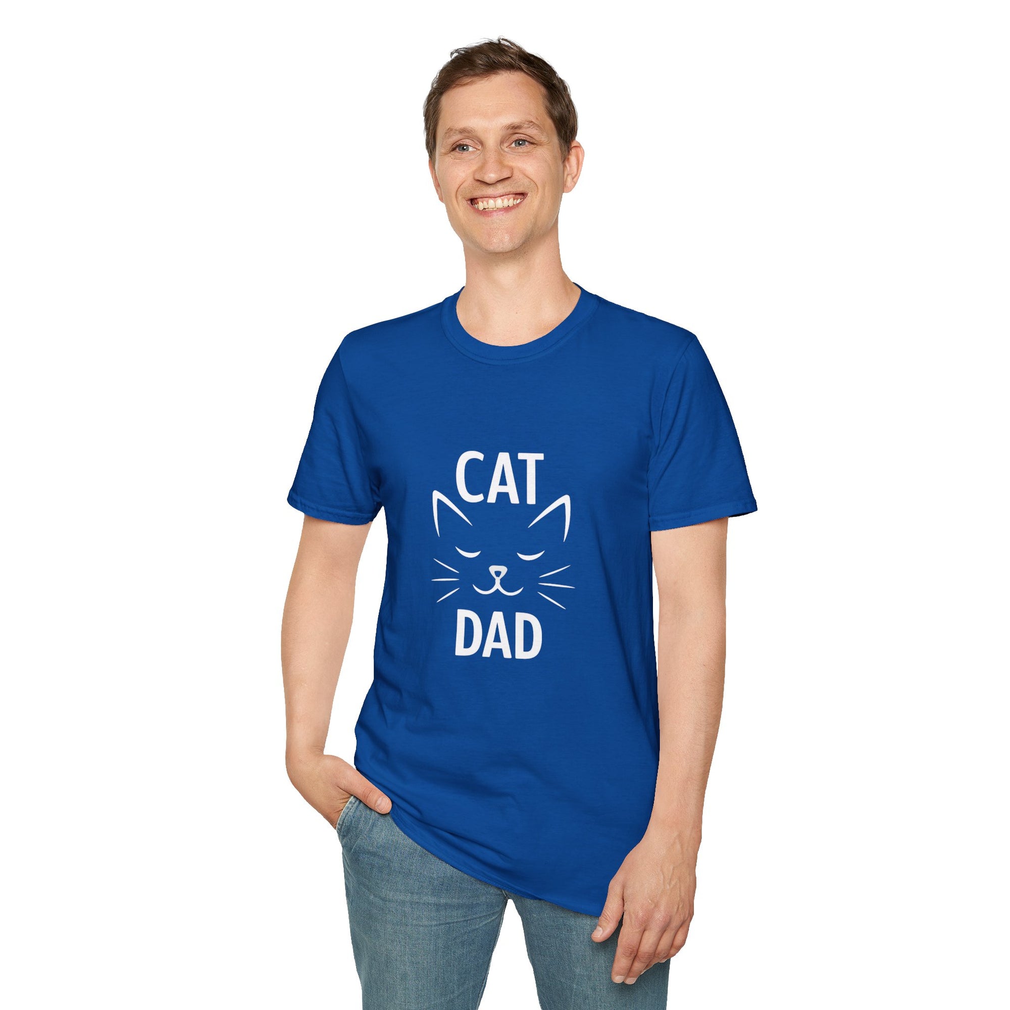 😼 Cat Dad T-Shirt – Feline Pride in Style