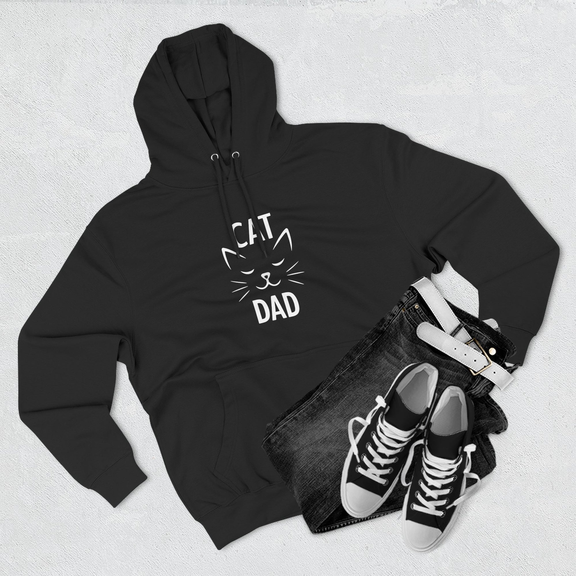 Cat Dad Hoodie – Premium Quality – Cozy Fleece Edition