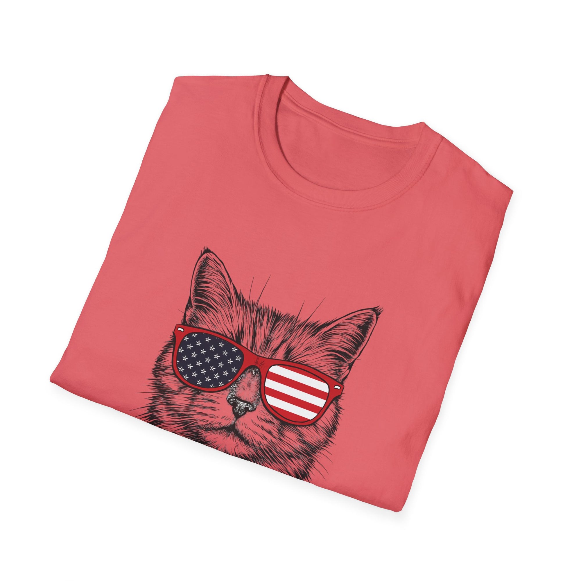 😎 Cool Cat with Shades T-Shirt – Purrfectly Stylish